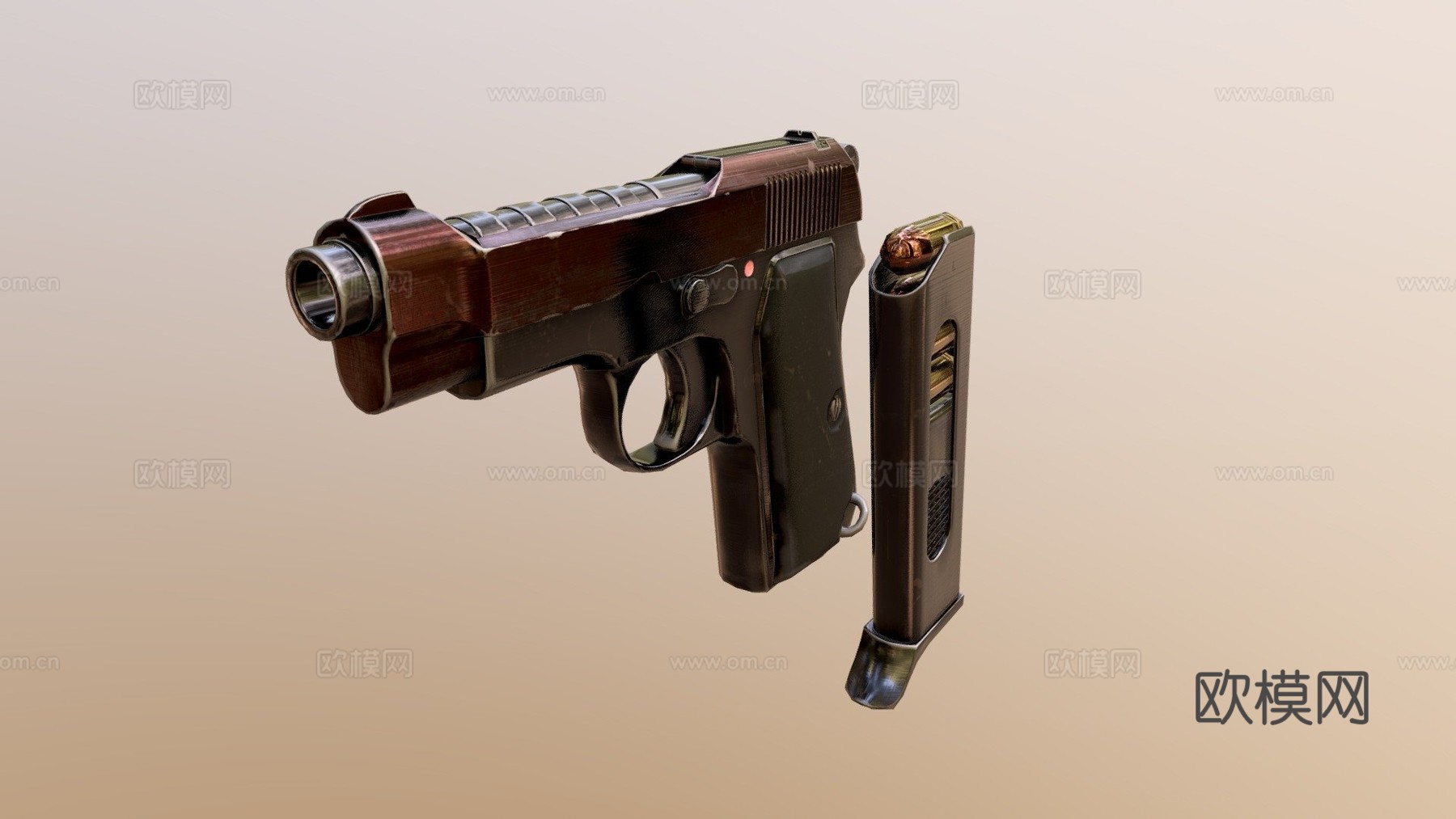伯莱塔M19343d模型