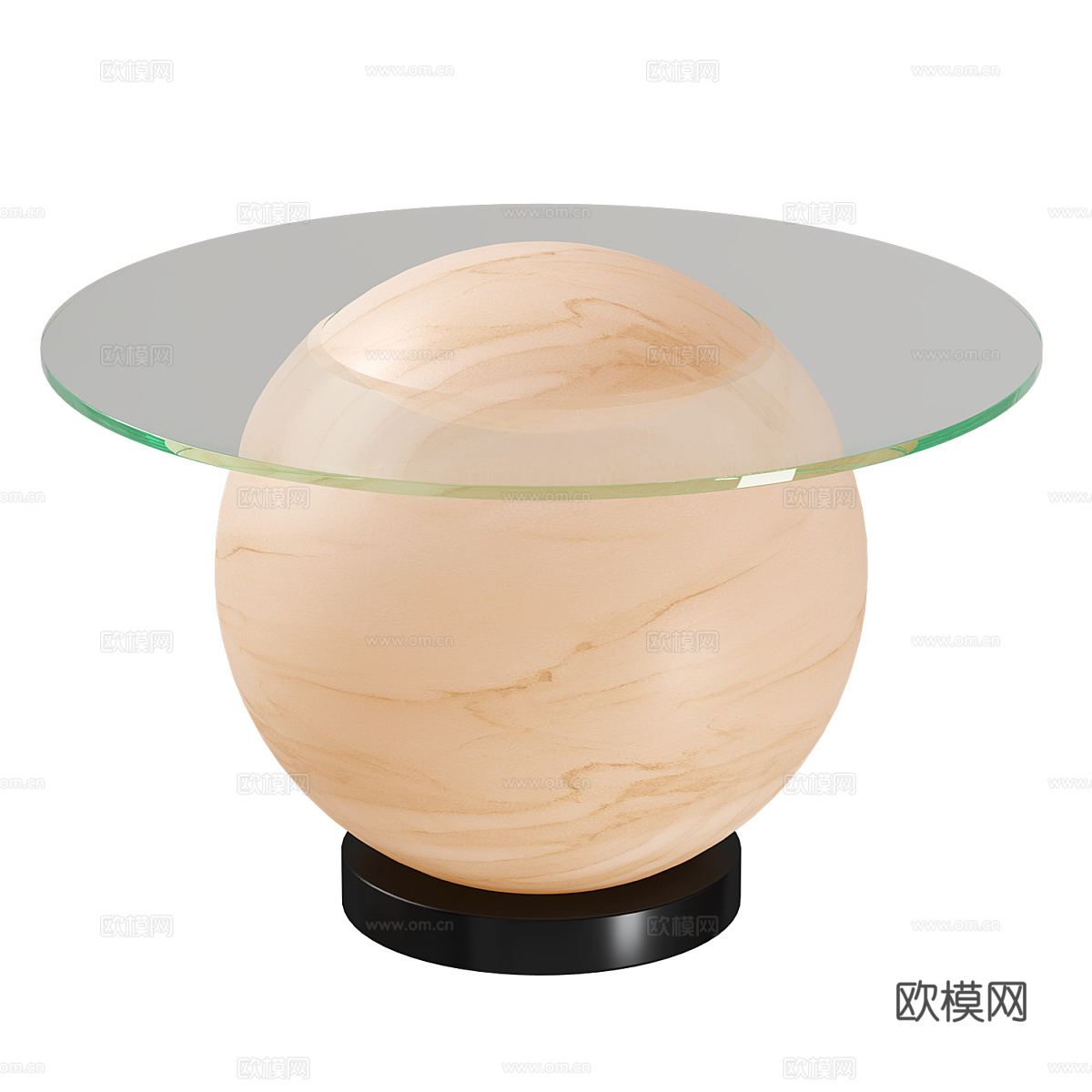 现代极简萤石落地灯桌3d模型