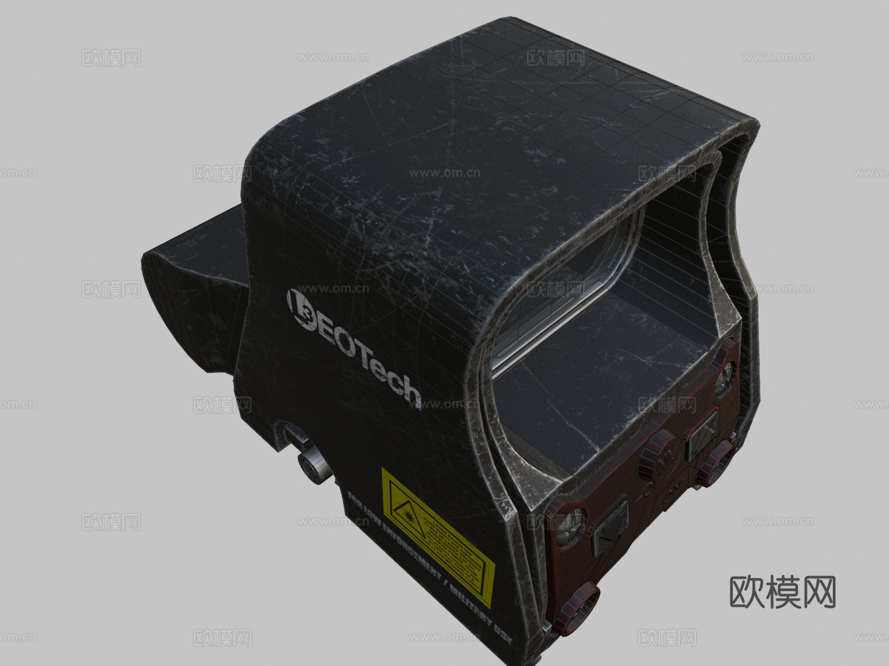 全息武器瞄具3d模型