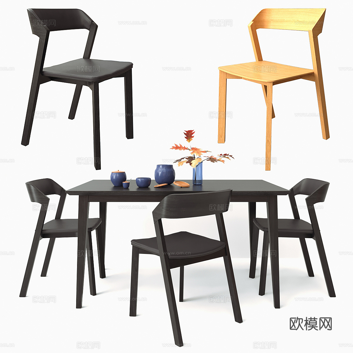 餐桌餐椅3d模型
