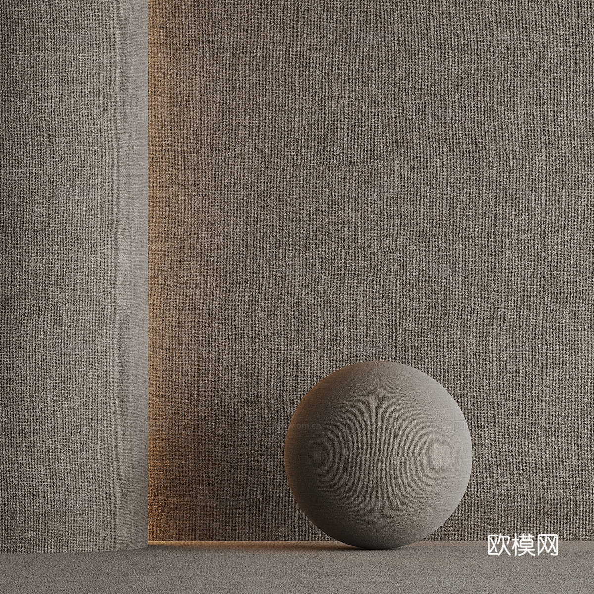 现代意式墙布 墙纸 无缝地毯3d模型