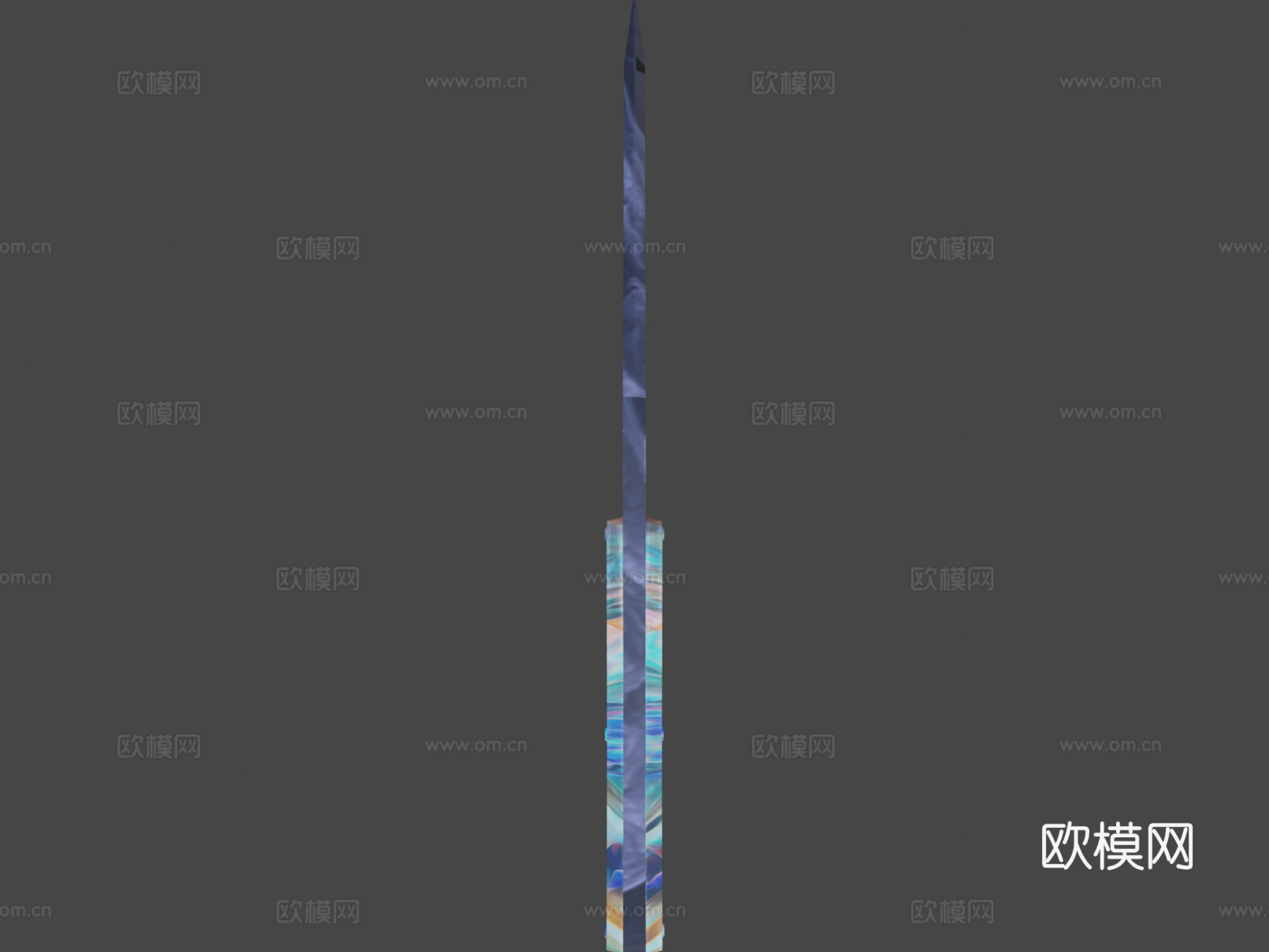 眼镜蛇匕首珊瑚梦魇(爪刀-天空)3d模型