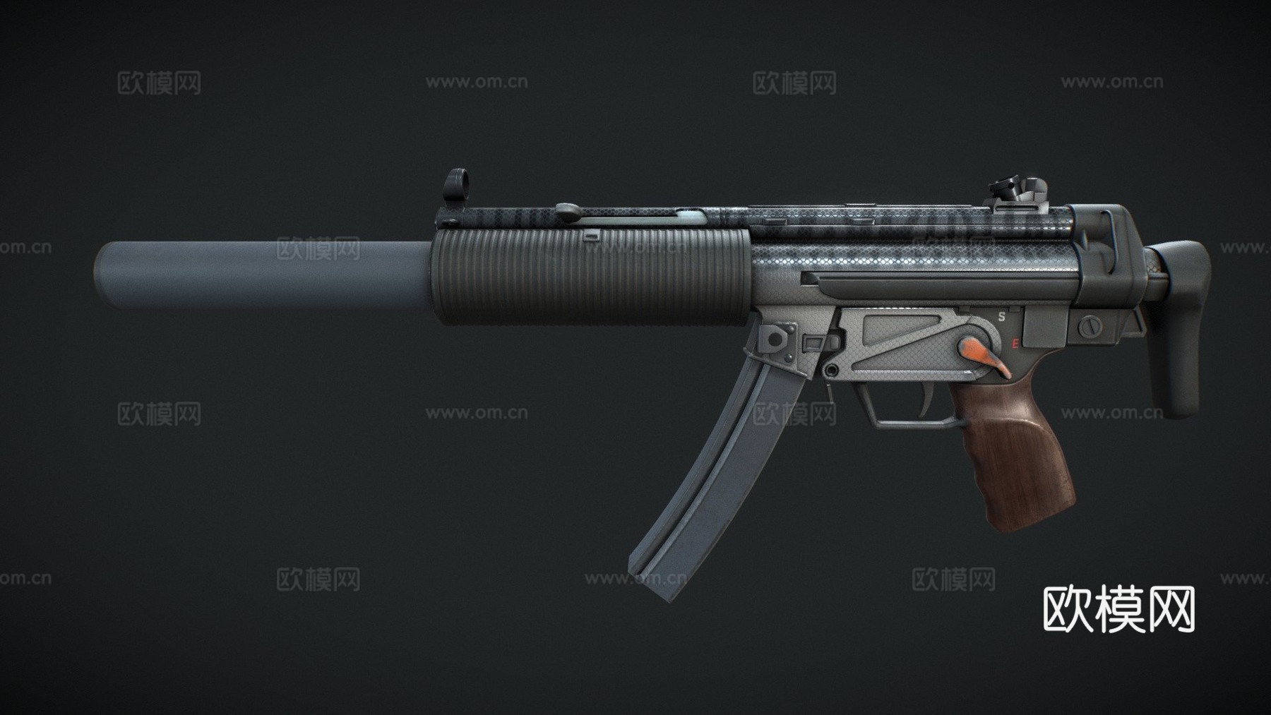 MP5-SD-斯坎布里亚3d模型