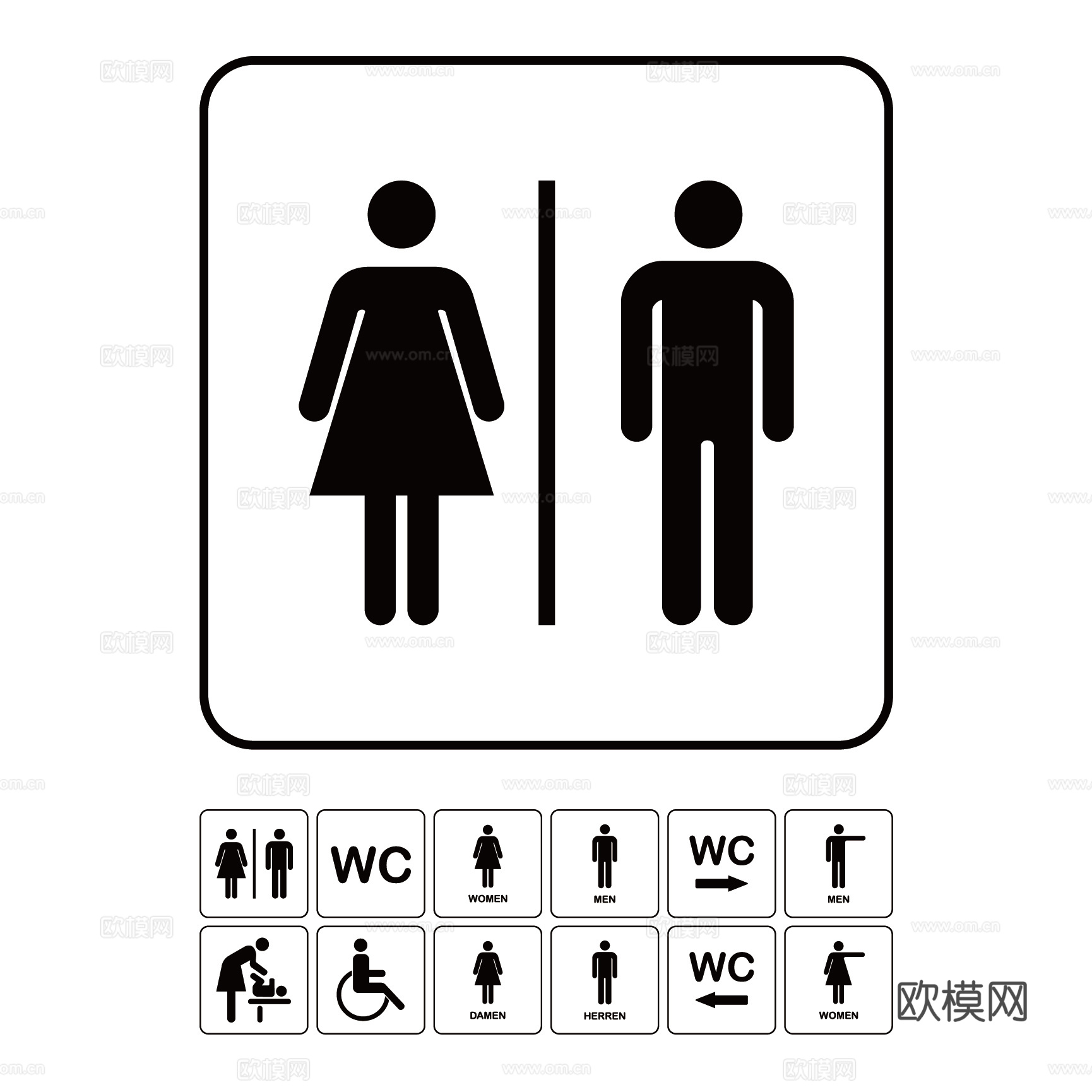 标识图标cad施工图