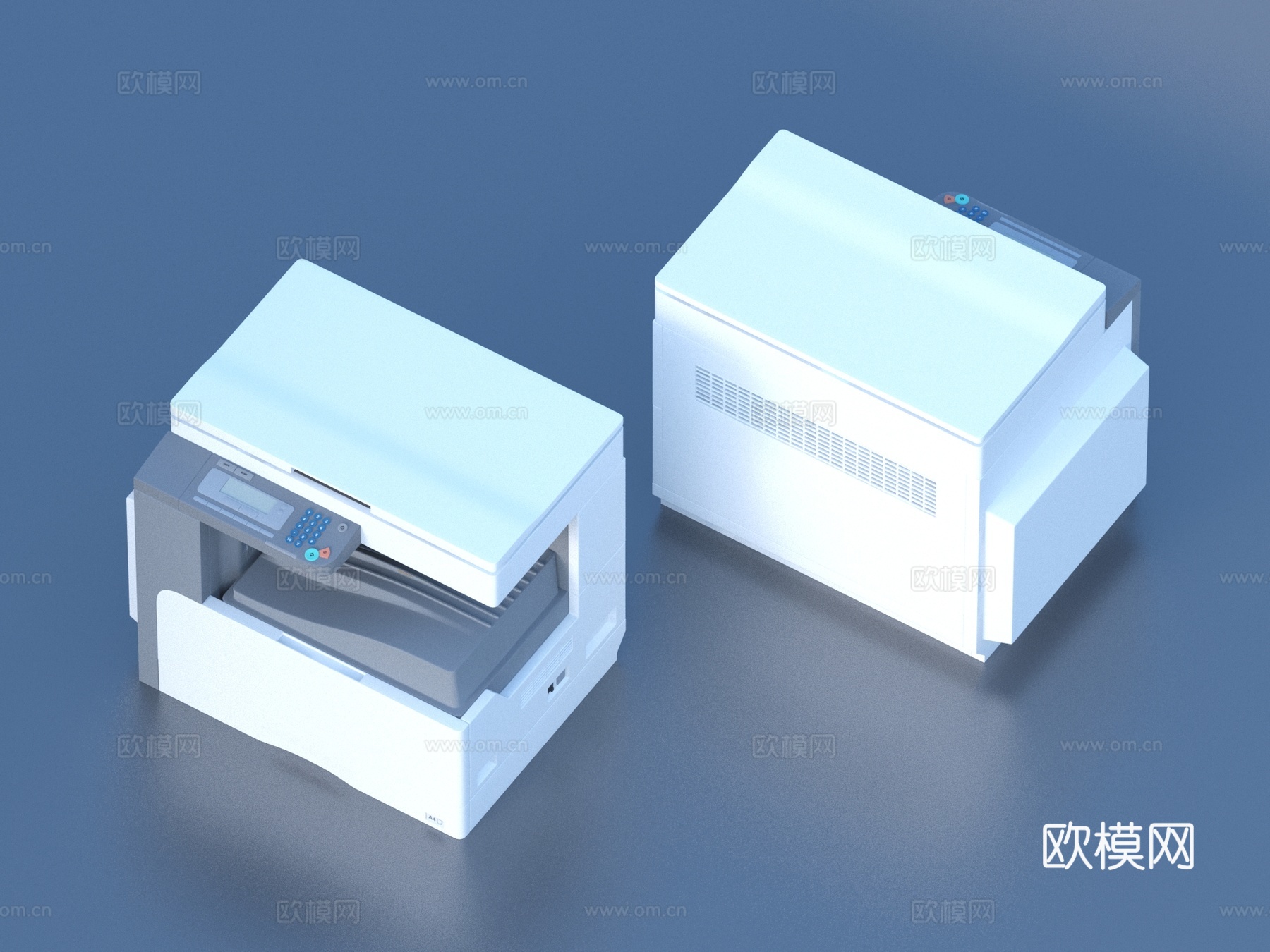 打印机 复印机 扫描机  办公设备3d模型