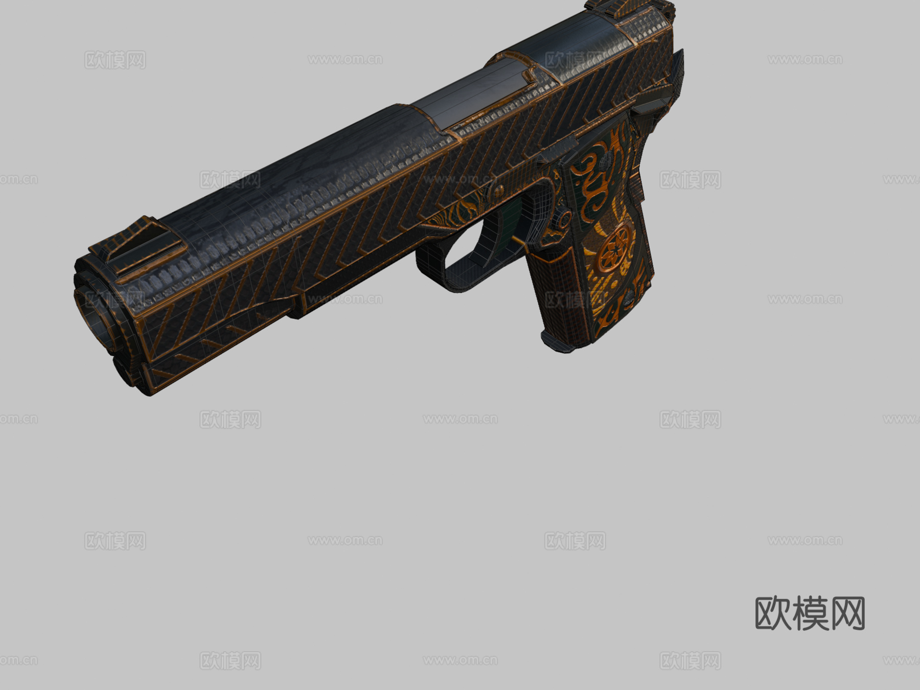 M1911-储备型3d模型