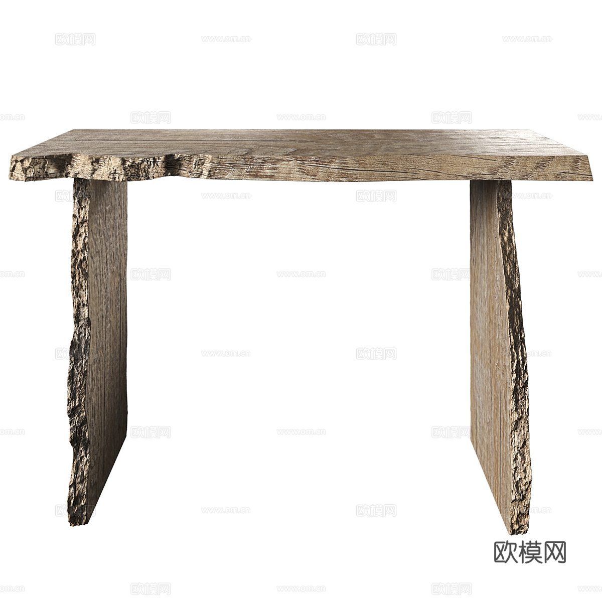 新中式侘寂实木端景台3d模型