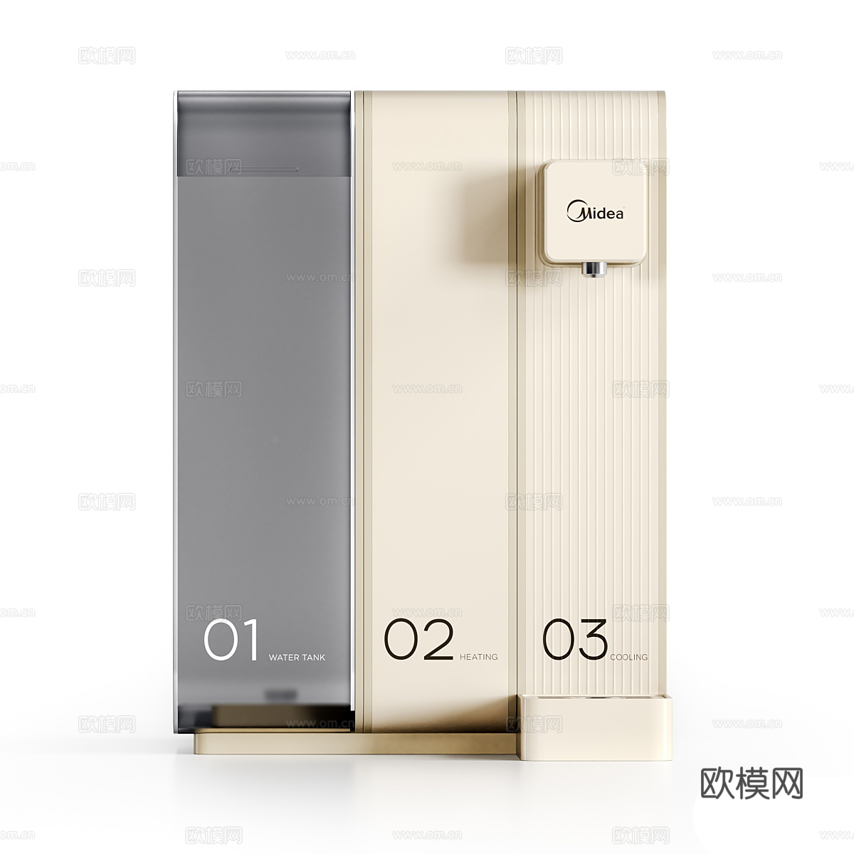 现代美的 Instant 饮水机3d模型