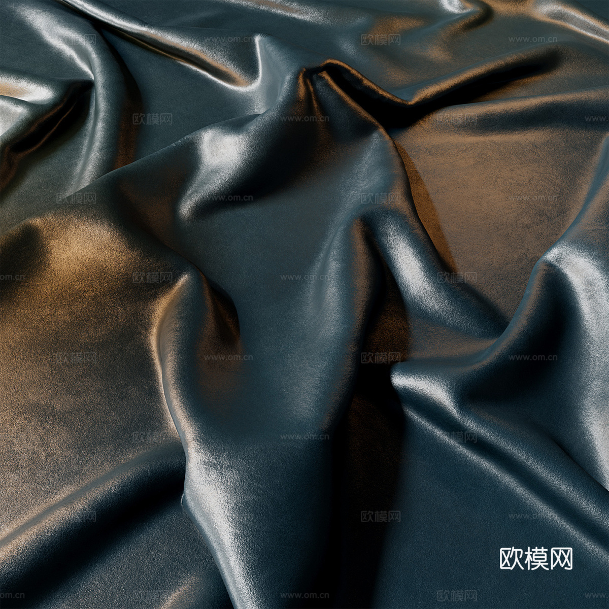 现代意式轻奢皮革材质3d模型