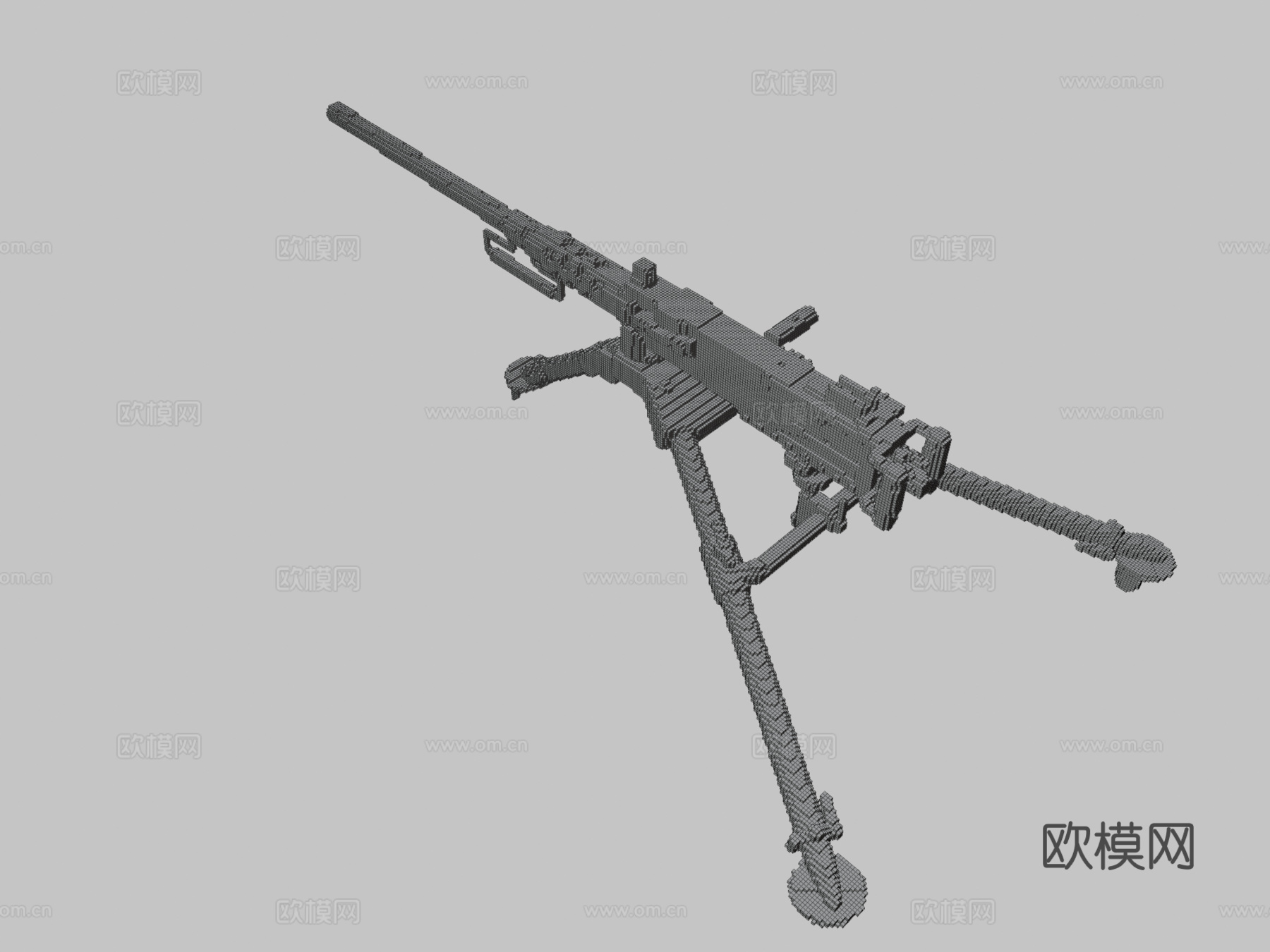 M2勃朗宁3d模型