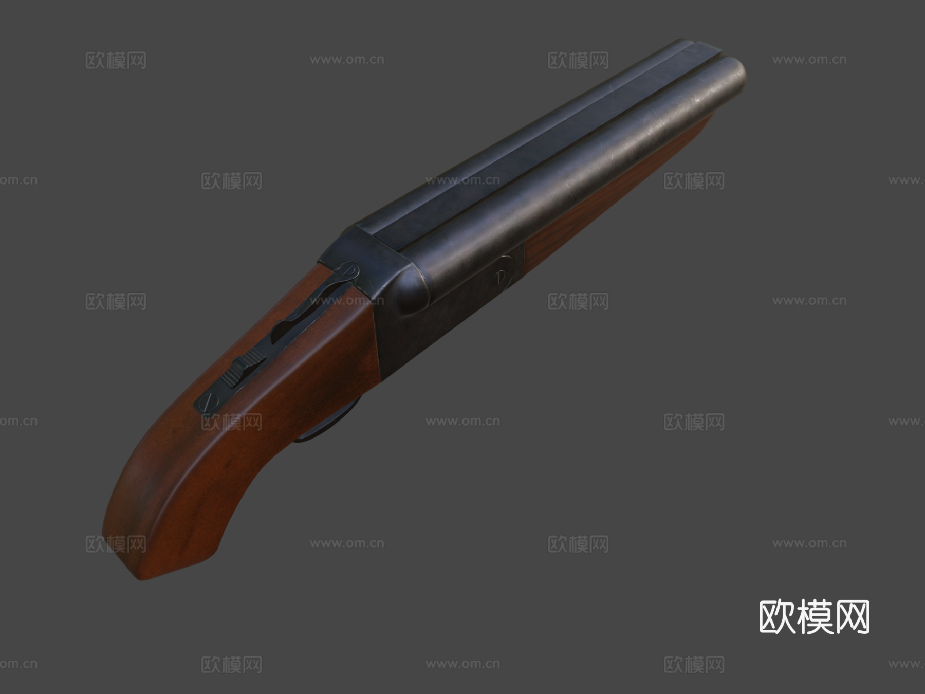 短管霰弹枪3d模型