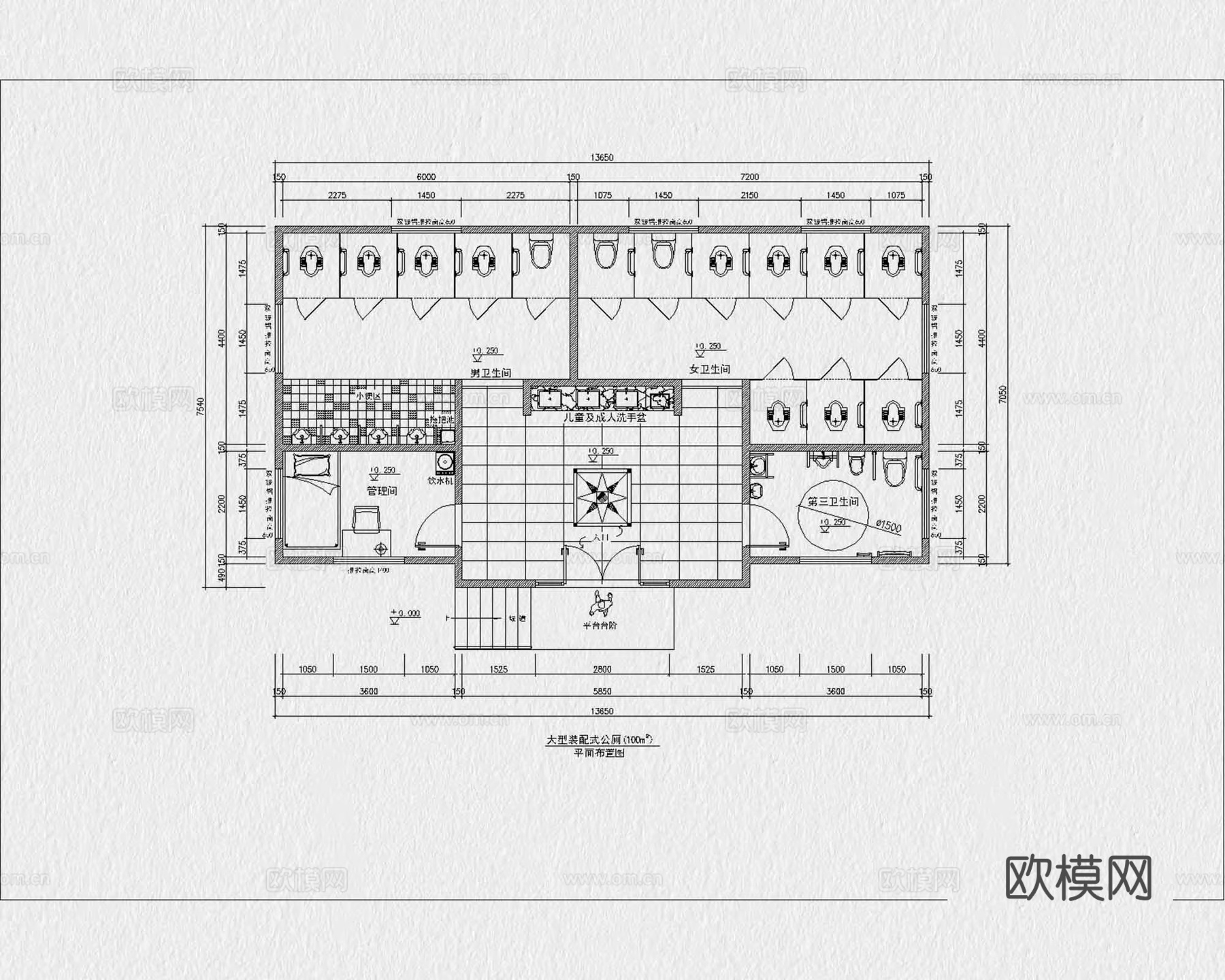 公厕 公共厕所 公共卫生间 公共洗手间 公厕建筑 室外公厕cad施工图