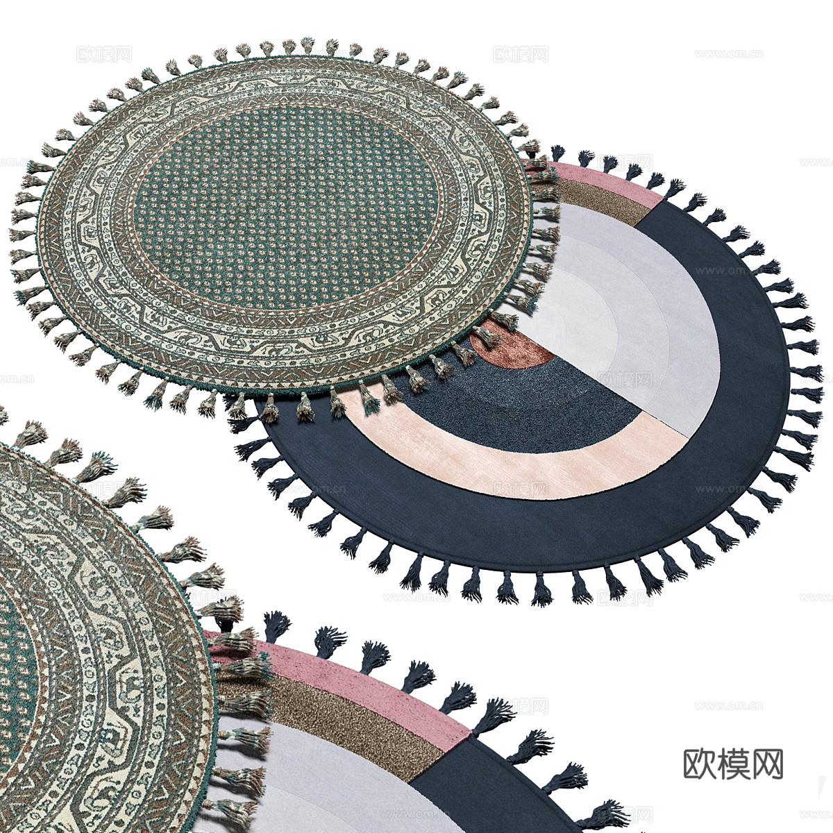 圆形地毯3d模型