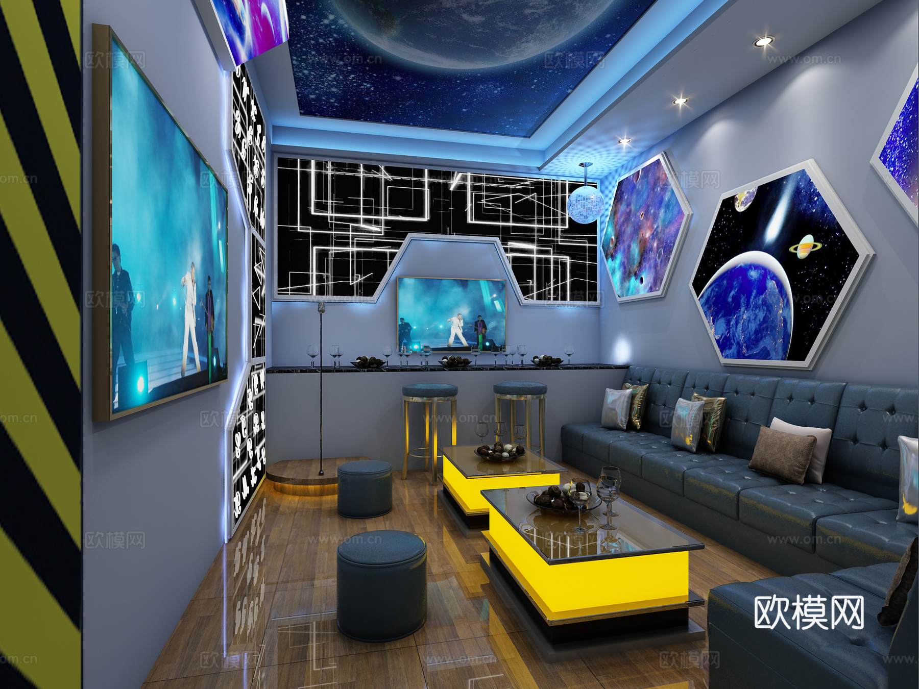 其它KTV小包间四个3d模型