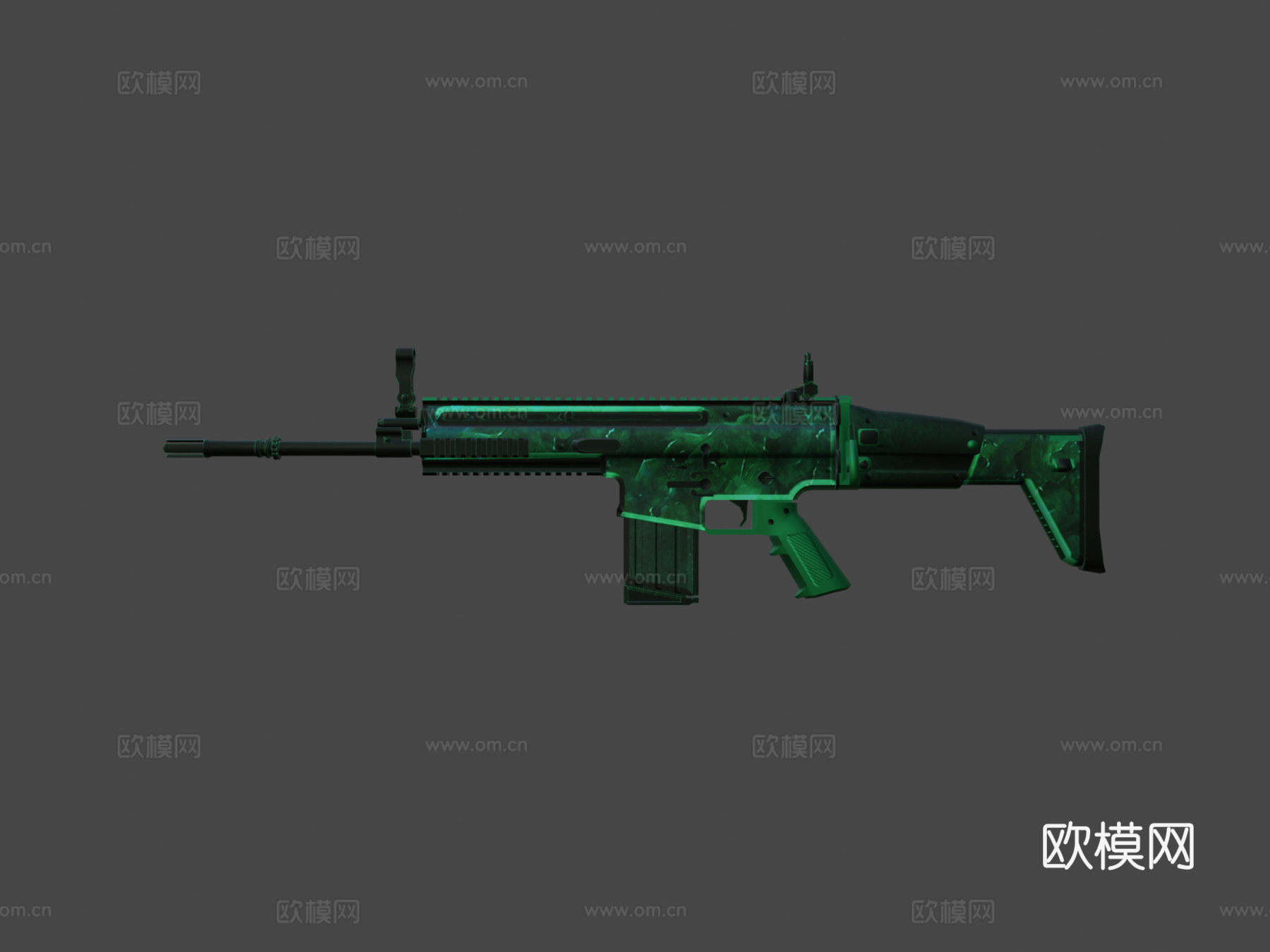 SCAR-H-翡翠3d模型