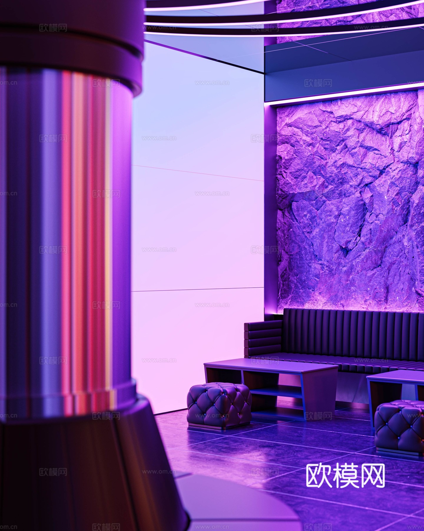 工业赛博朋友科技ktv3d模型