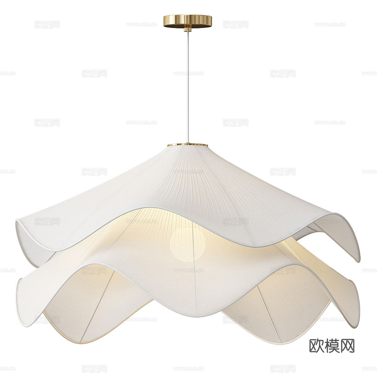 新中式轻奢藤编装饰吊灯3d模型