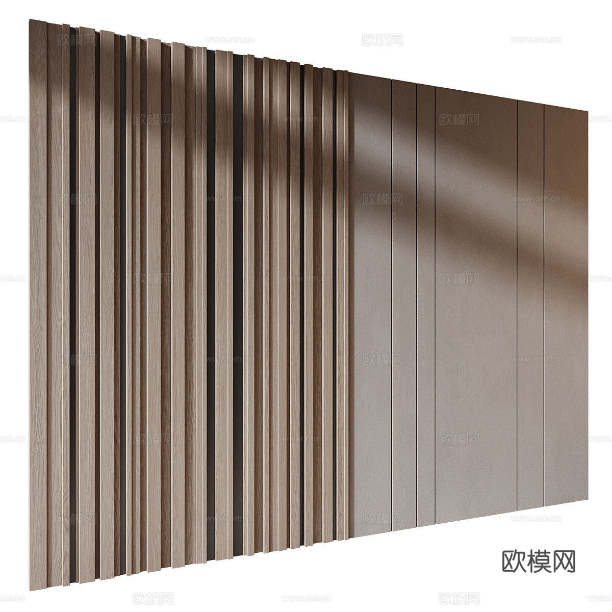 现代极简装饰墙板3d模型