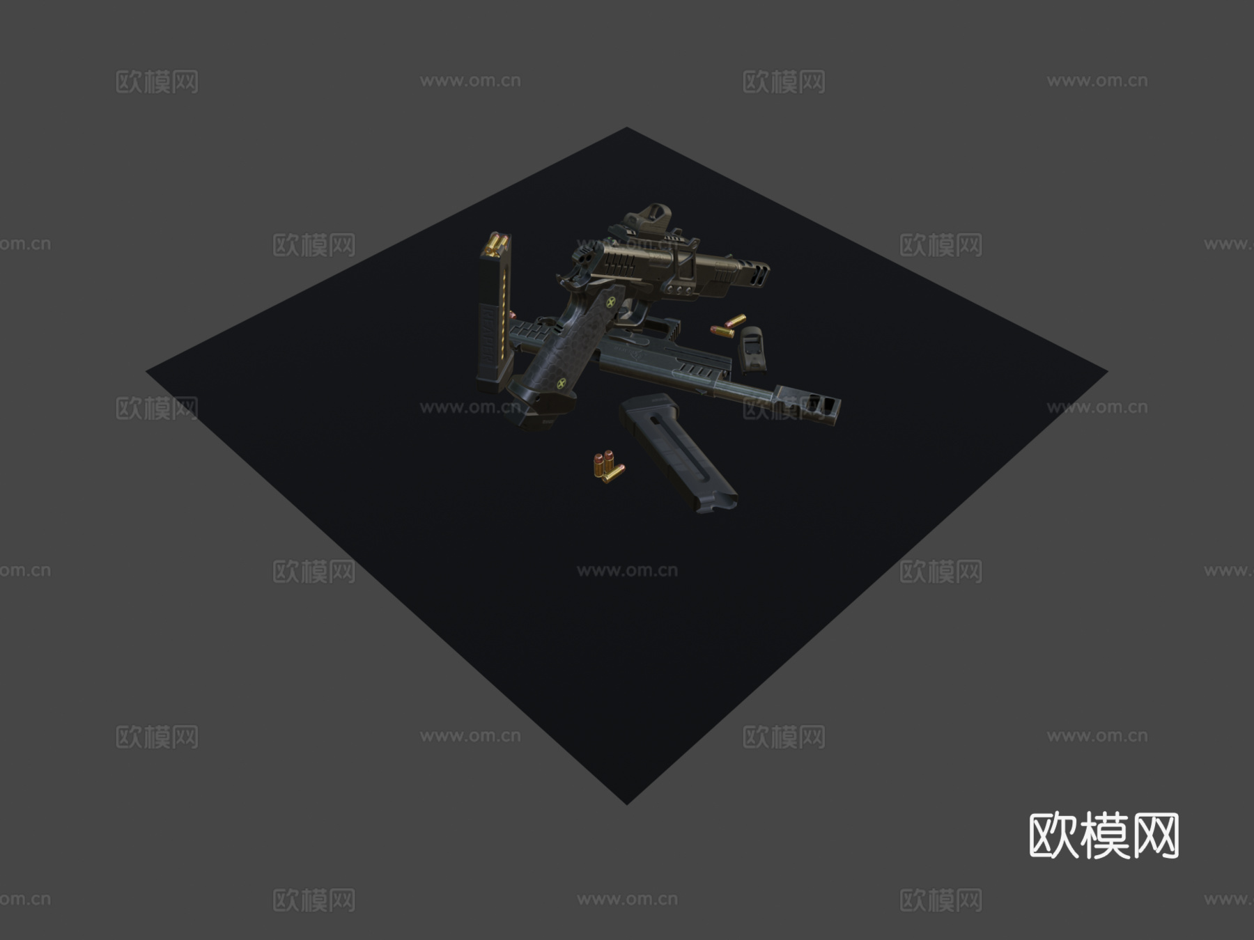 死神M1911-游戏可用3d模型