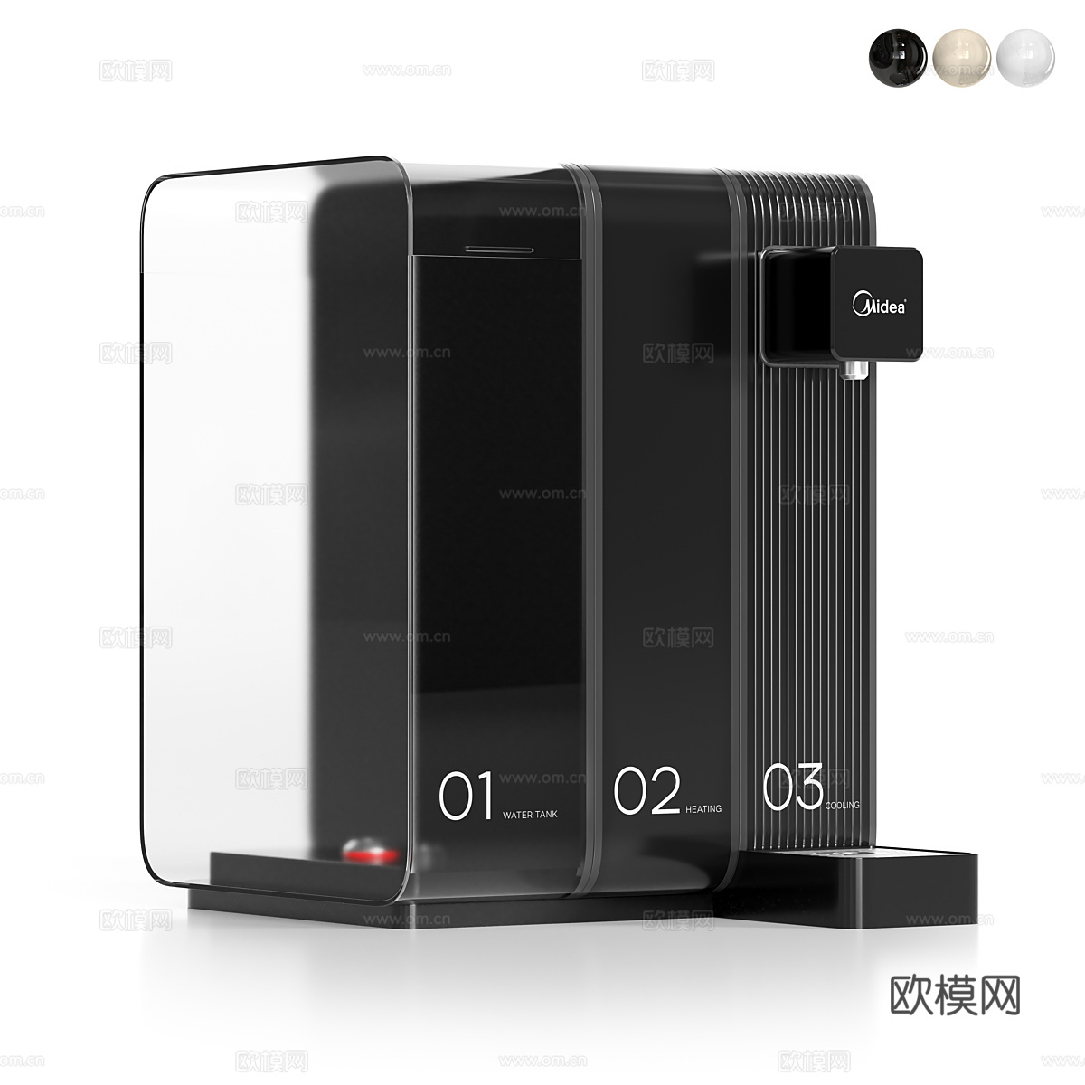 现代美的 Instant 饮水机3d模型
