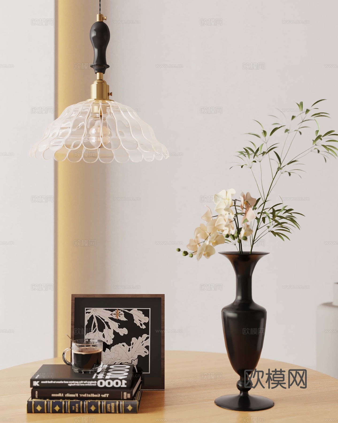 法式吊灯 花瓶 法式小吊灯3d模型