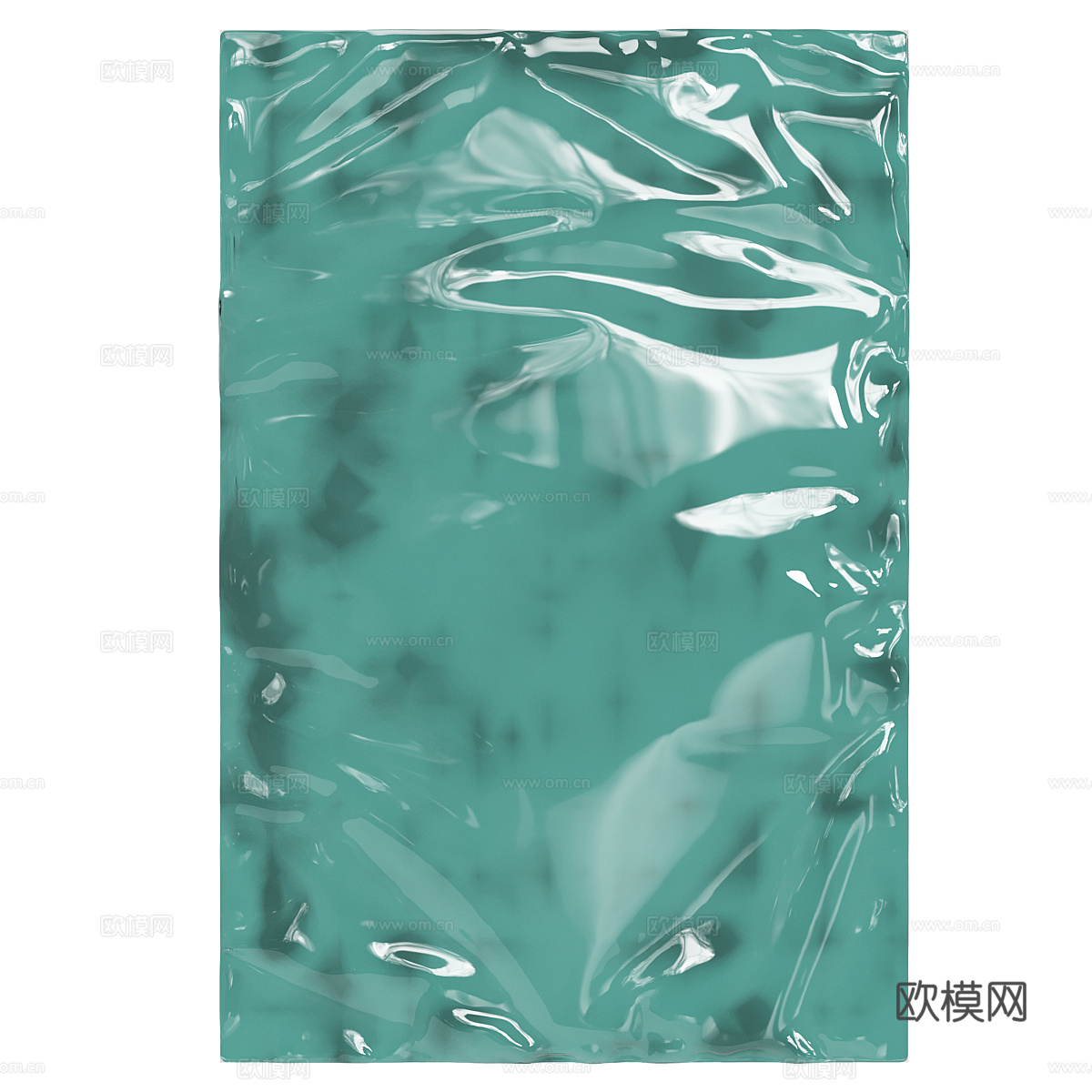 现代意式装饰玻璃板挂件3d模型