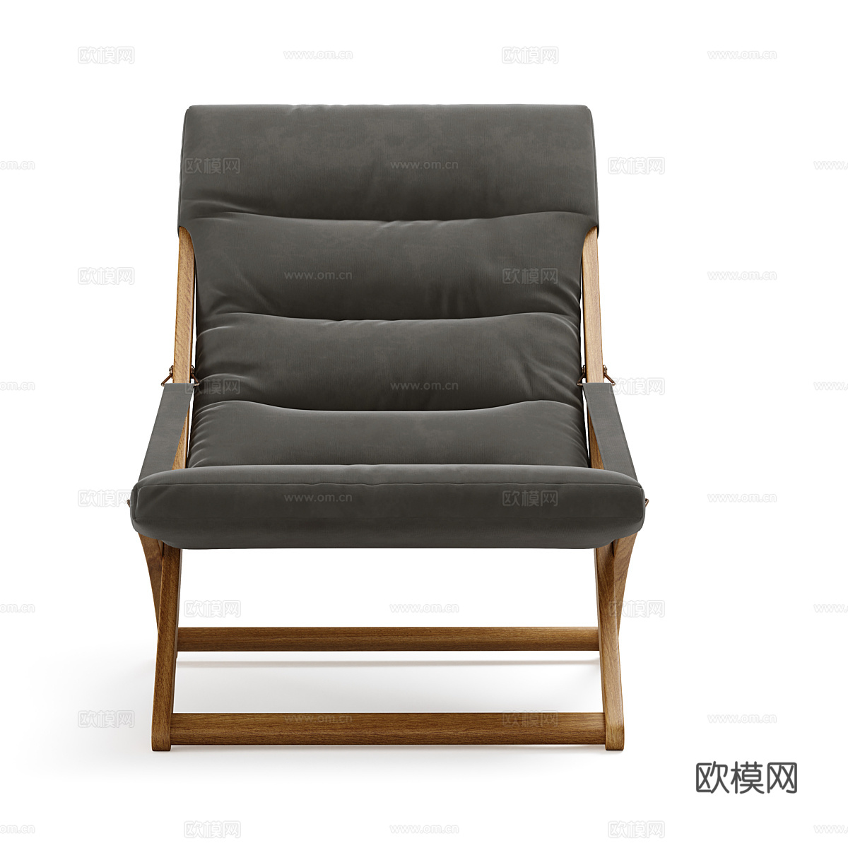 新中式躺椅 户外扶手椅3d模型下载（渲染图4）