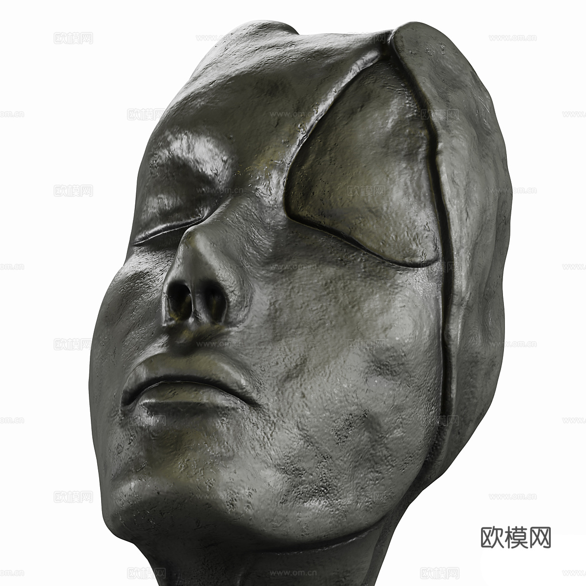 现代艺术抽象人物雕塑3d模型