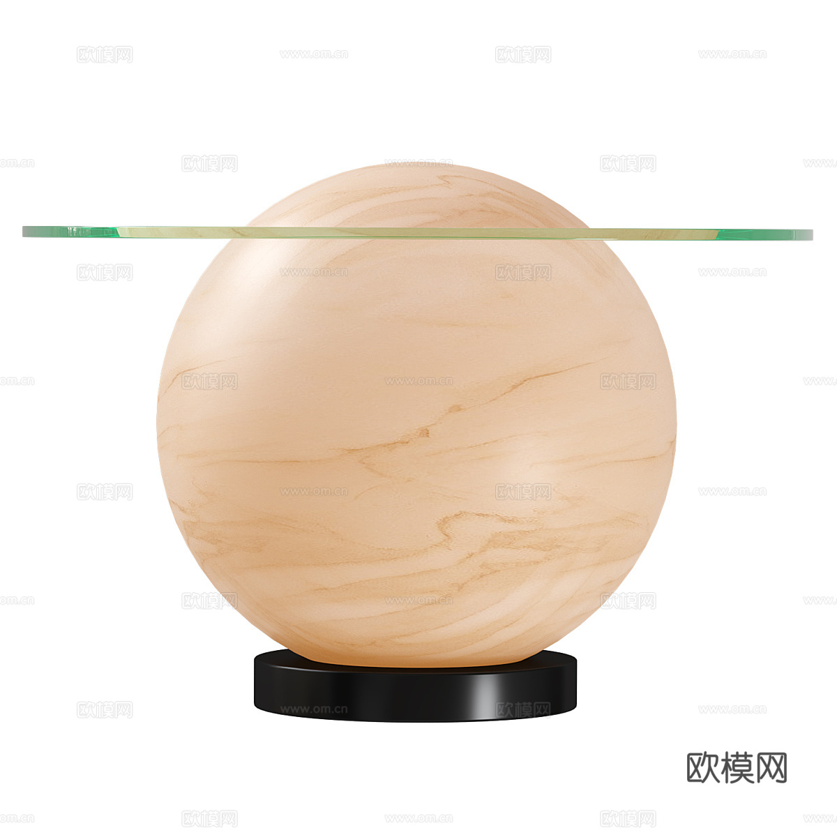 现代极简萤石落地灯桌3d模型