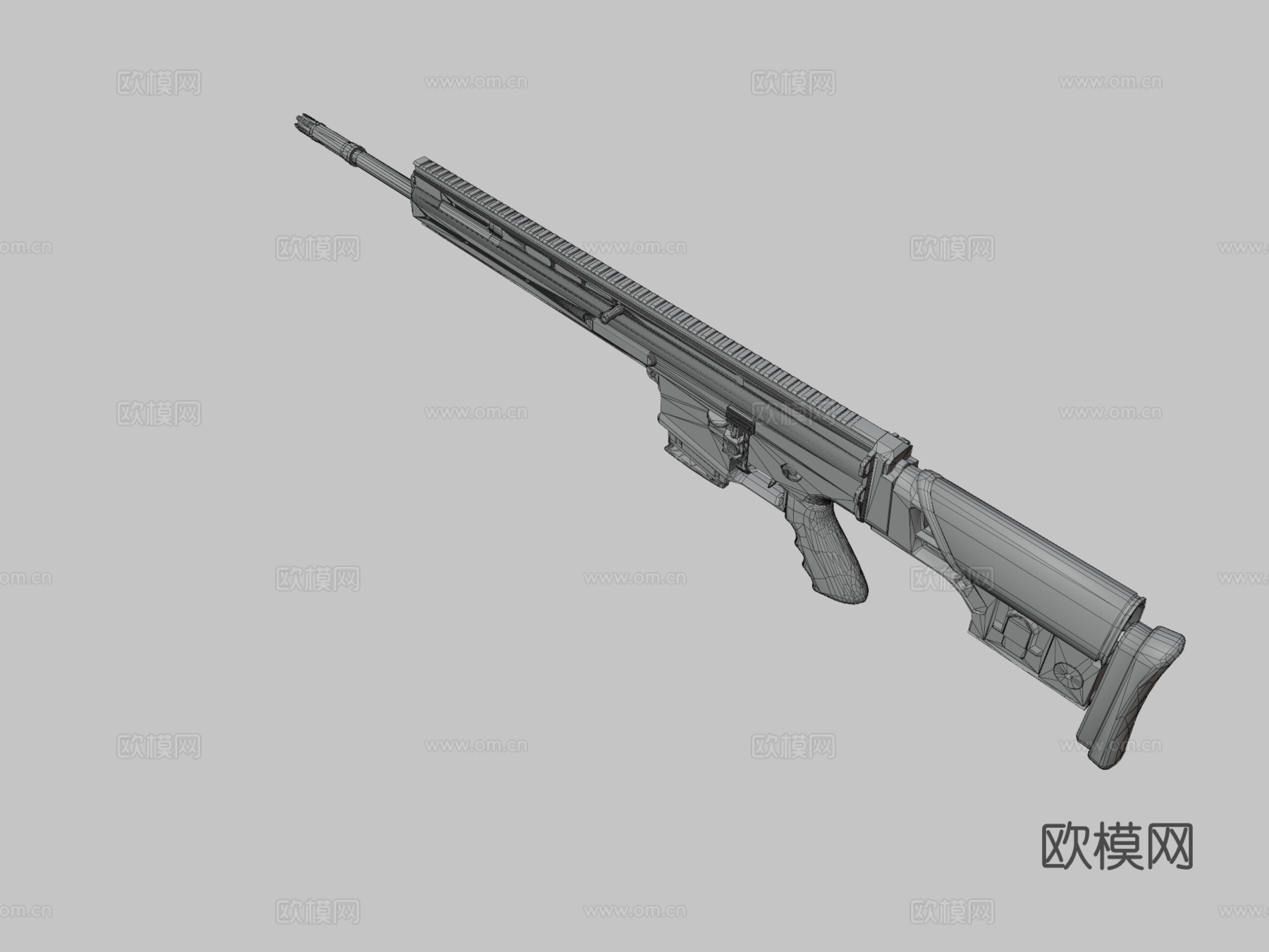 FN SCAR MK20 SSR3d模型