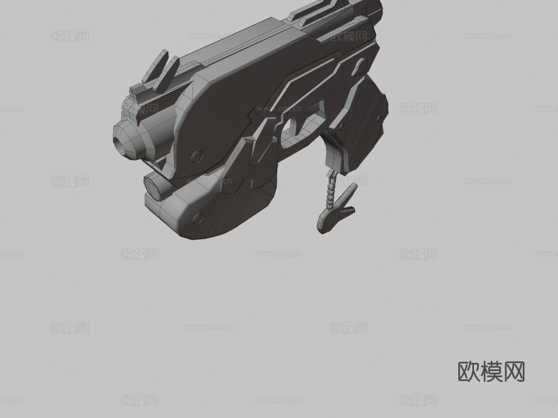 D.Va的手枪3d模型