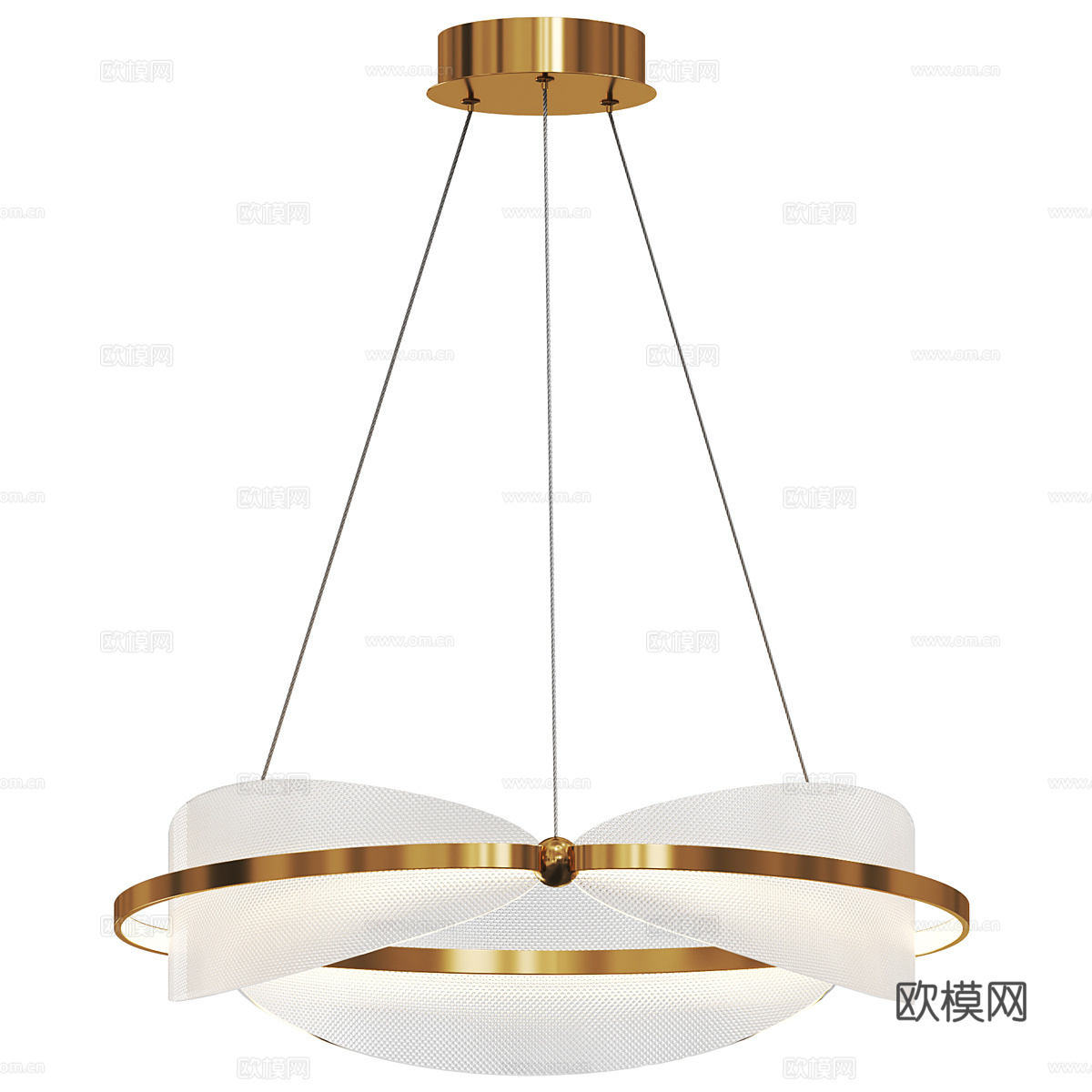 现代轻奢装饰吊灯3d模型