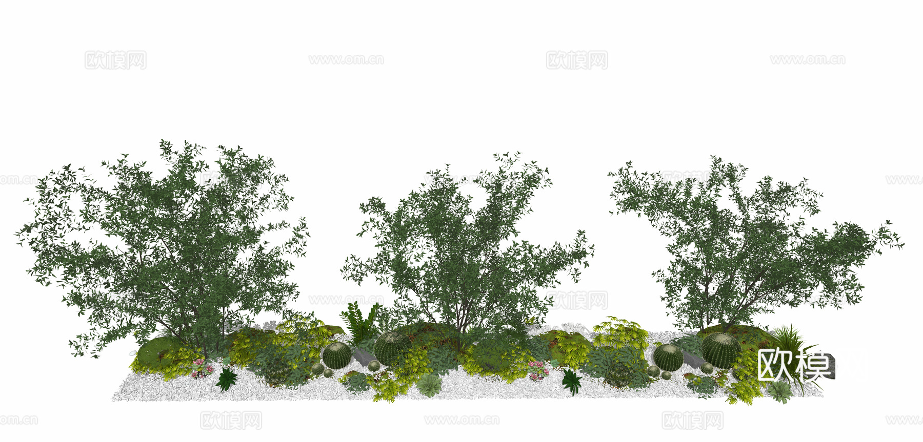 丛生灌木 植物堆 灌木丛su模型