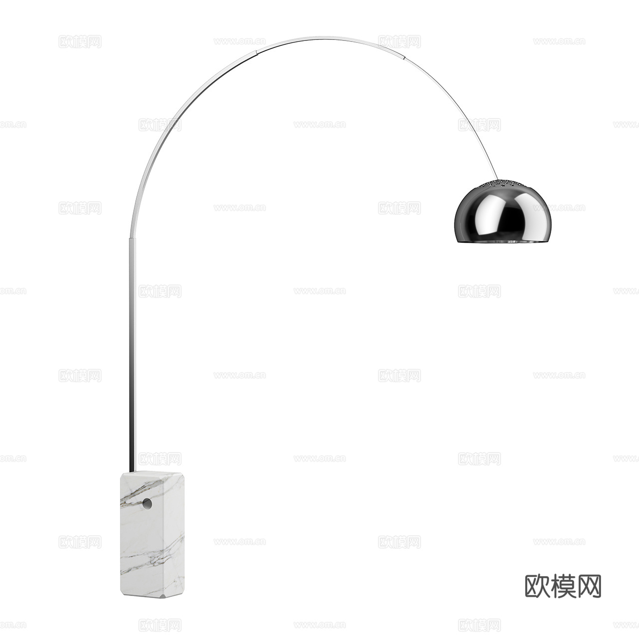 Flos 极简落地灯 大理石落地灯 金属落地灯 经典款落地灯3d模型
