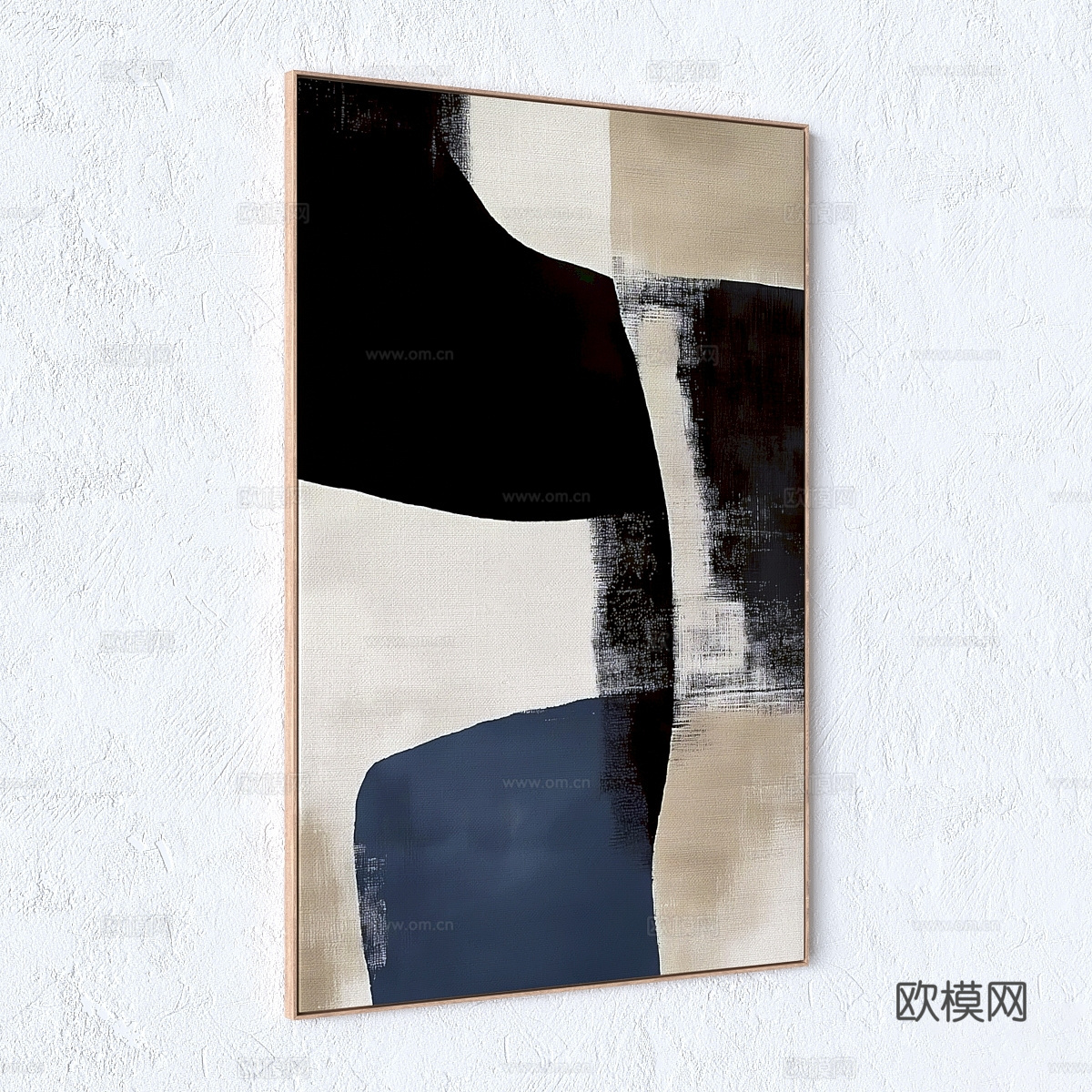 现代意式装饰挂画3d模型