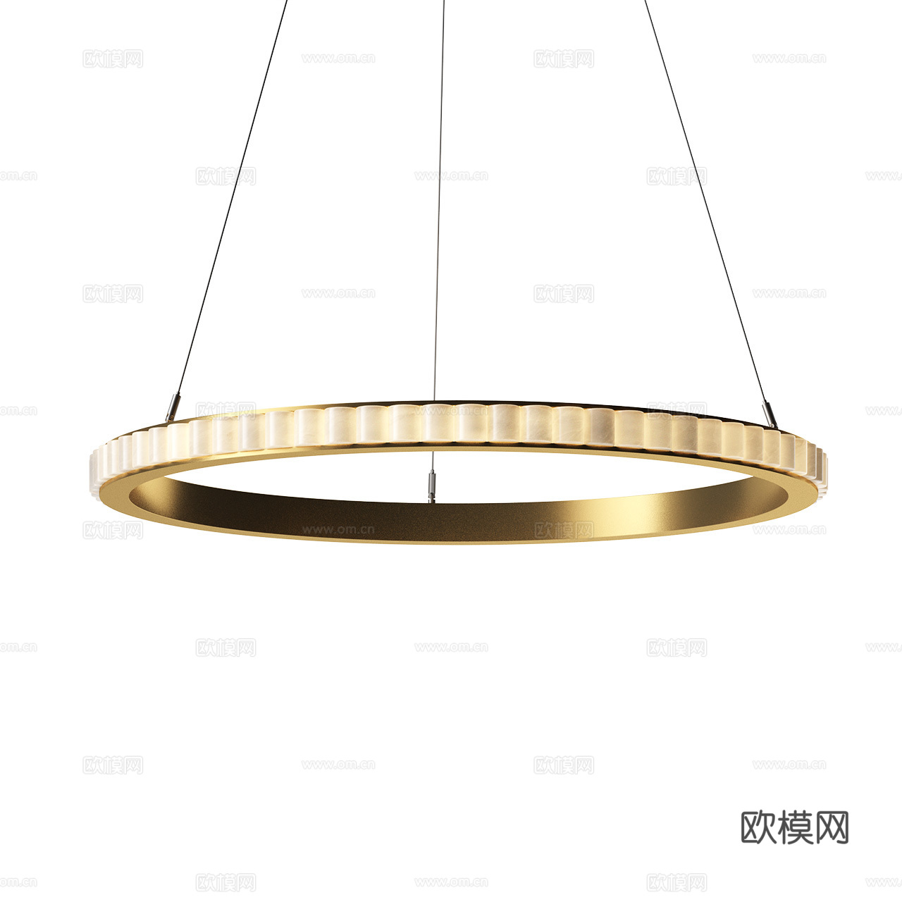 Avalon 意式轻奢吊灯 金属吊灯 大理石吊灯 透光石吊灯3d模型