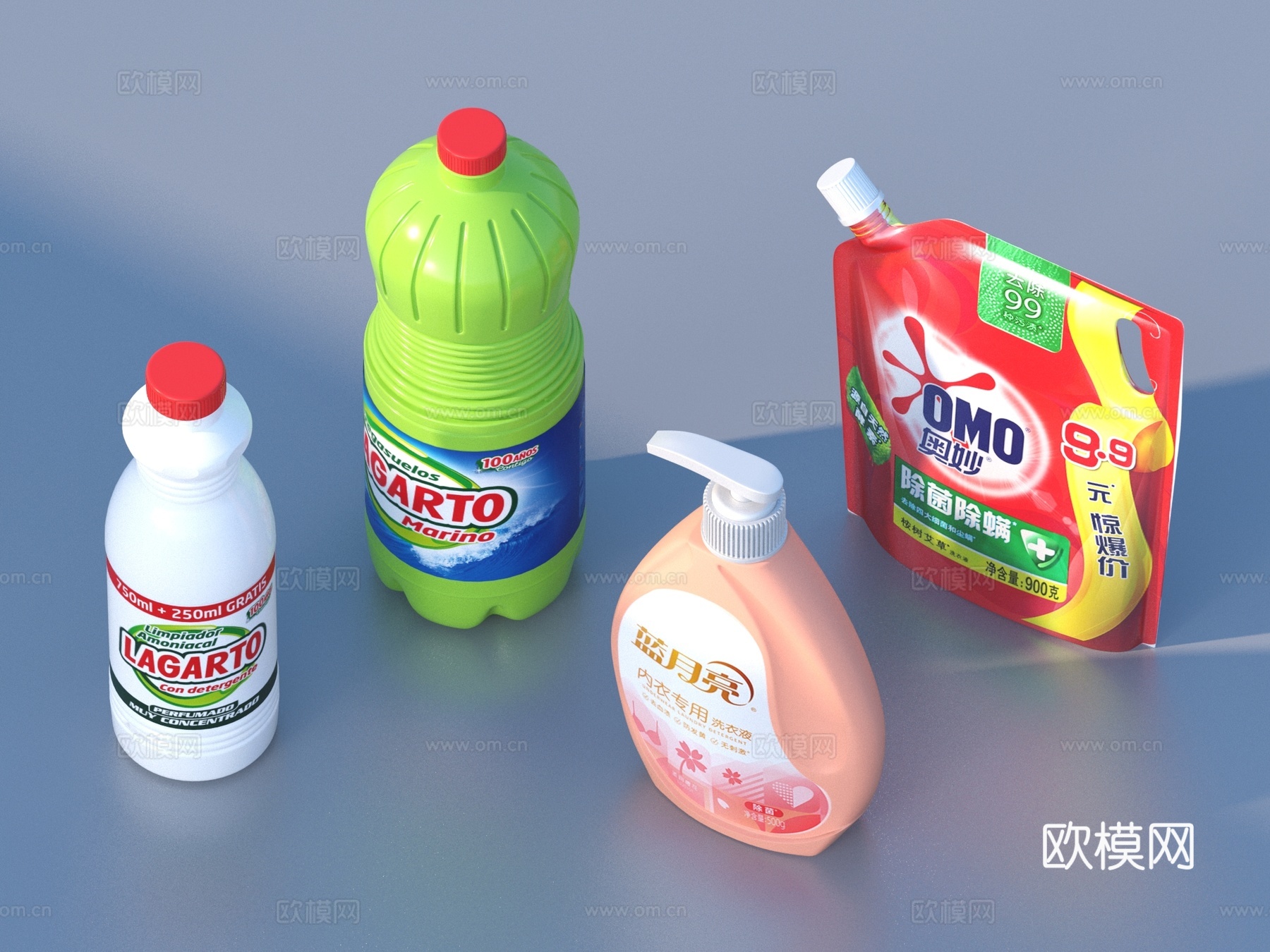 洗衣液 洗涤用品3d模型