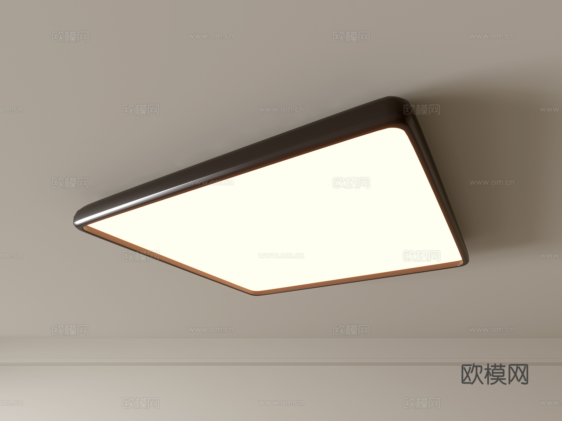 现代吸顶灯 几何形吸顶灯 卧室灯 艺术造型灯具 时尚客厅灯su模型