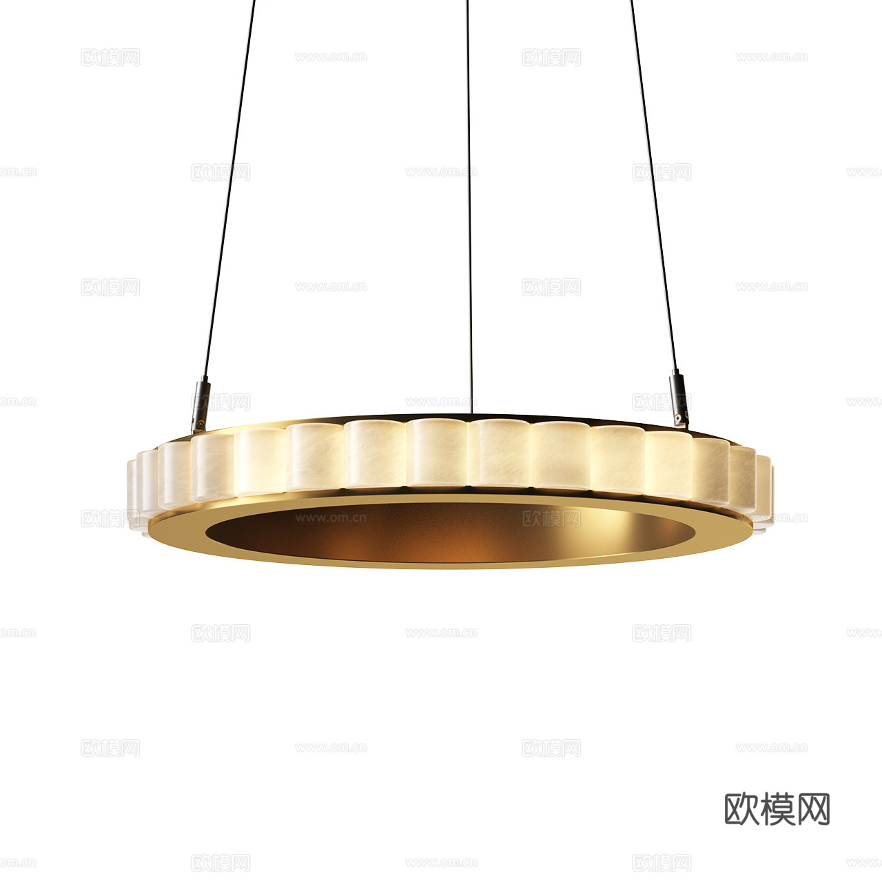 Avalon 意式轻奢吊灯 金属吊灯 大理石吊灯 透光石吊灯3d模型