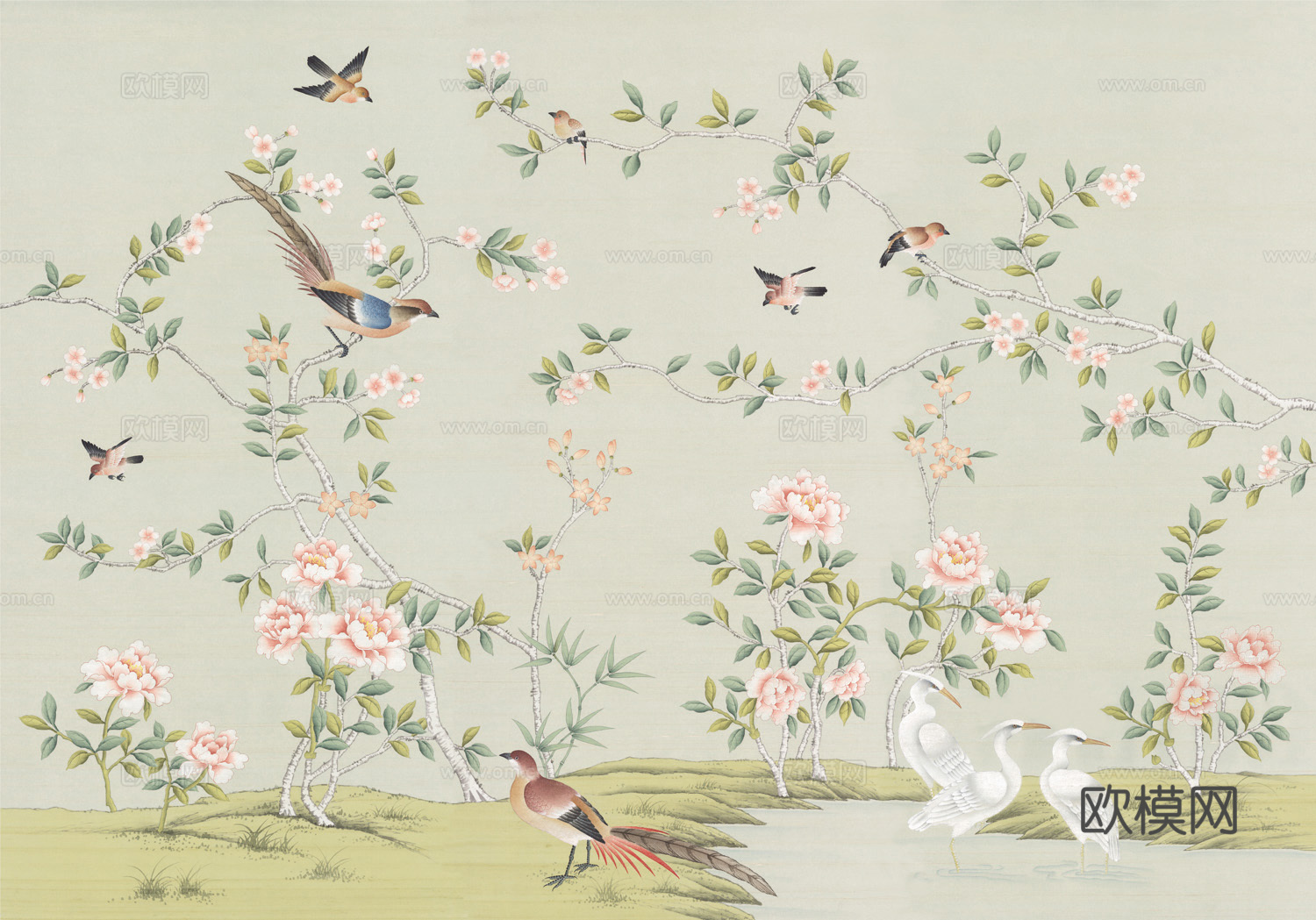 中式花鸟壁纸