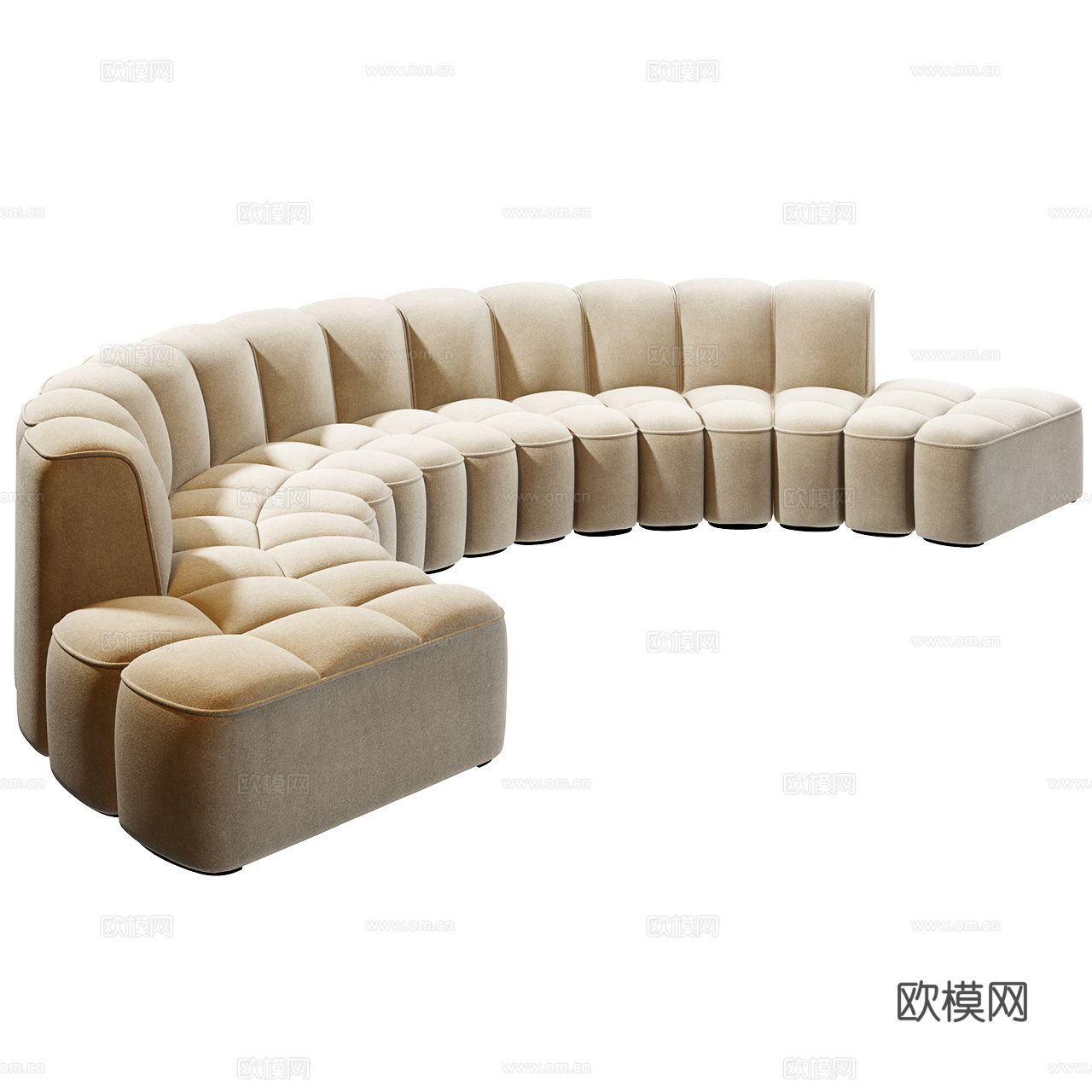 MDF Italia 意式沙发 极简沙发 弧形沙发 模块沙发3d模型