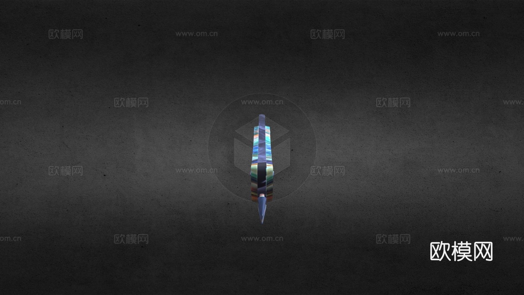 眼镜蛇匕首珊瑚梦魇(爪刀-天空)3d模型