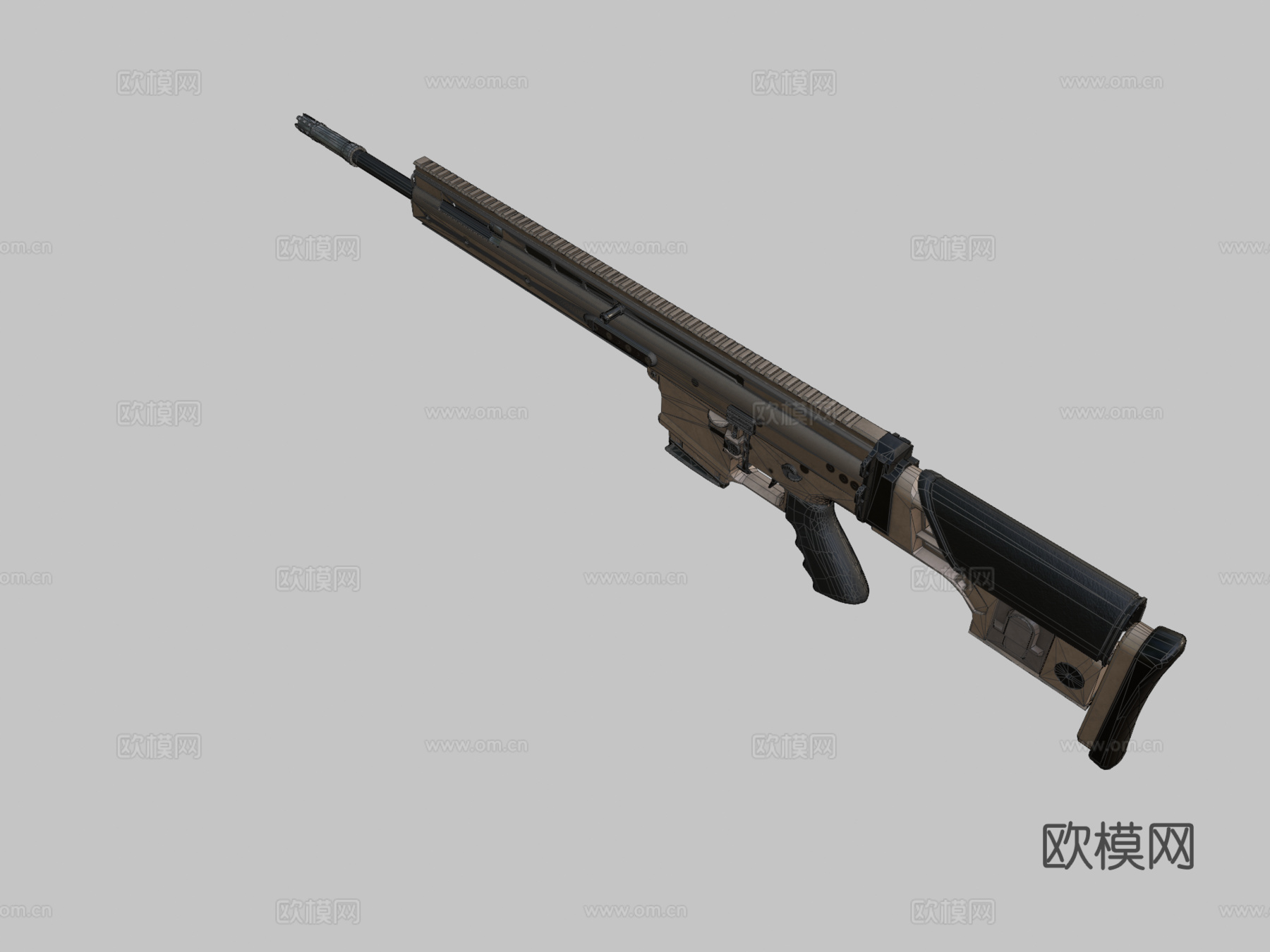 FN SCAR MK20 SSR3d模型