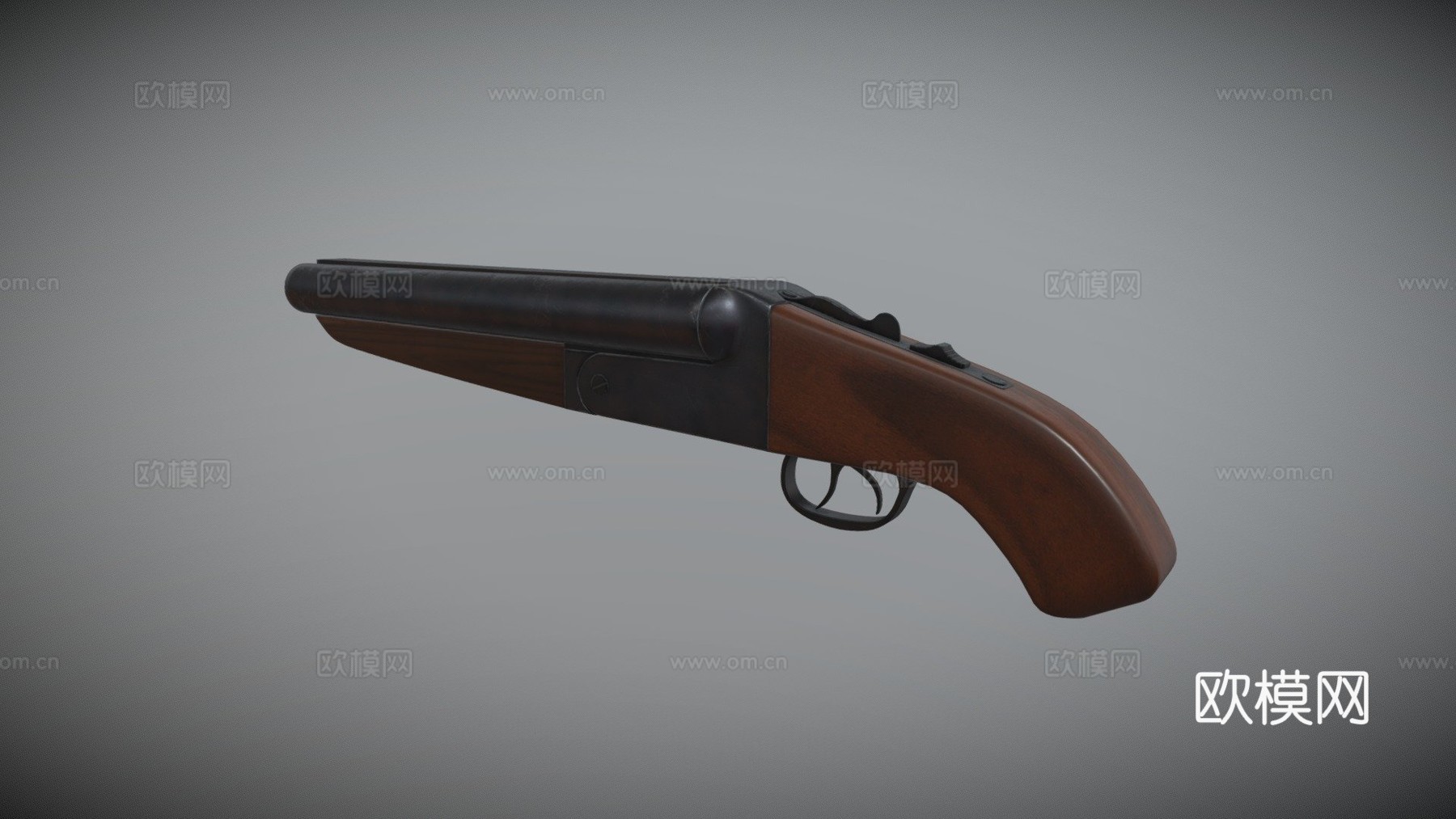 短管霰弹枪3d模型