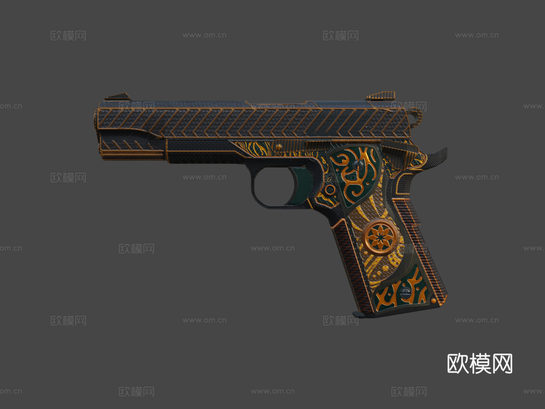 M1911-储备型3d模型