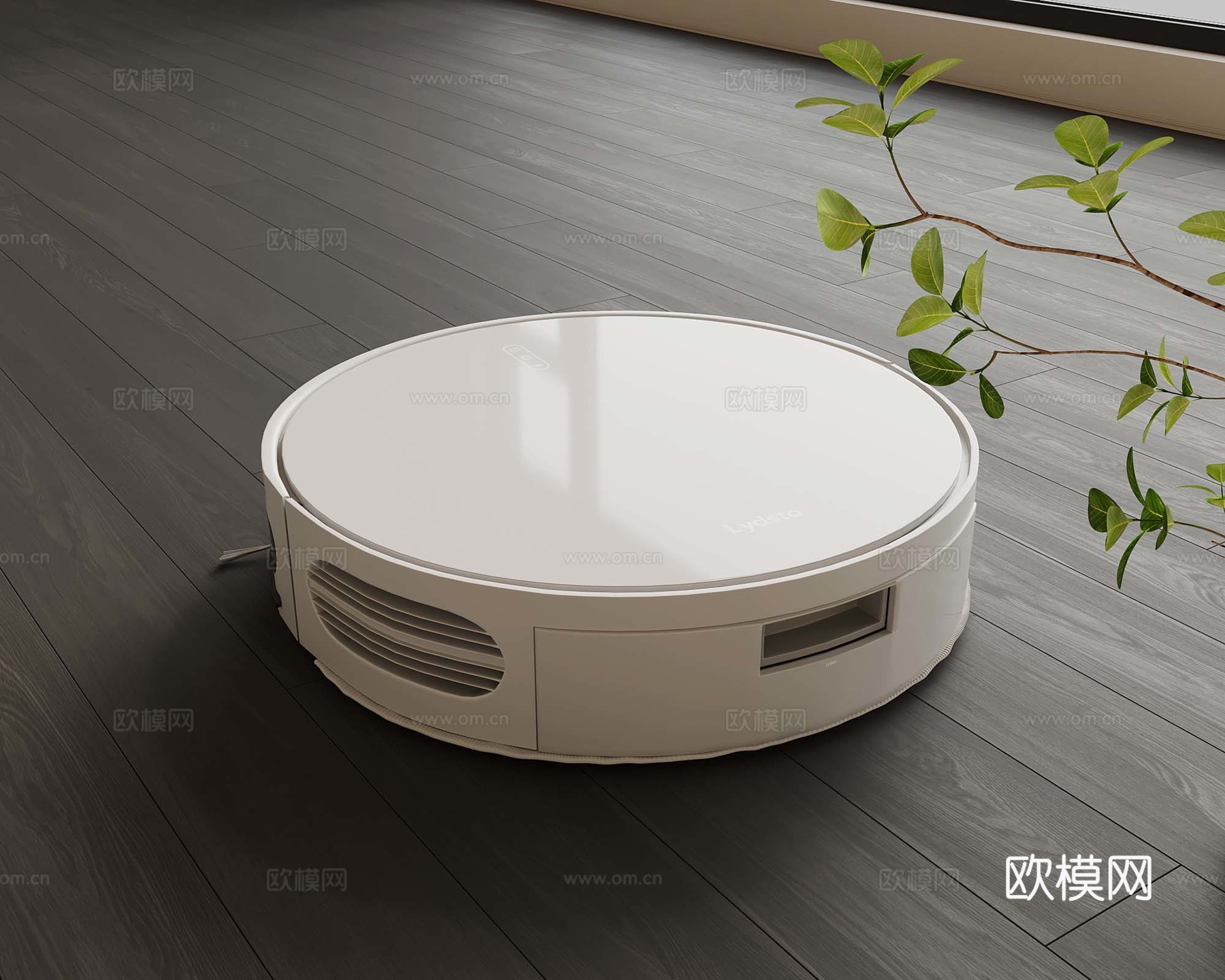 扫地机器人 现代意式木地板3d模型