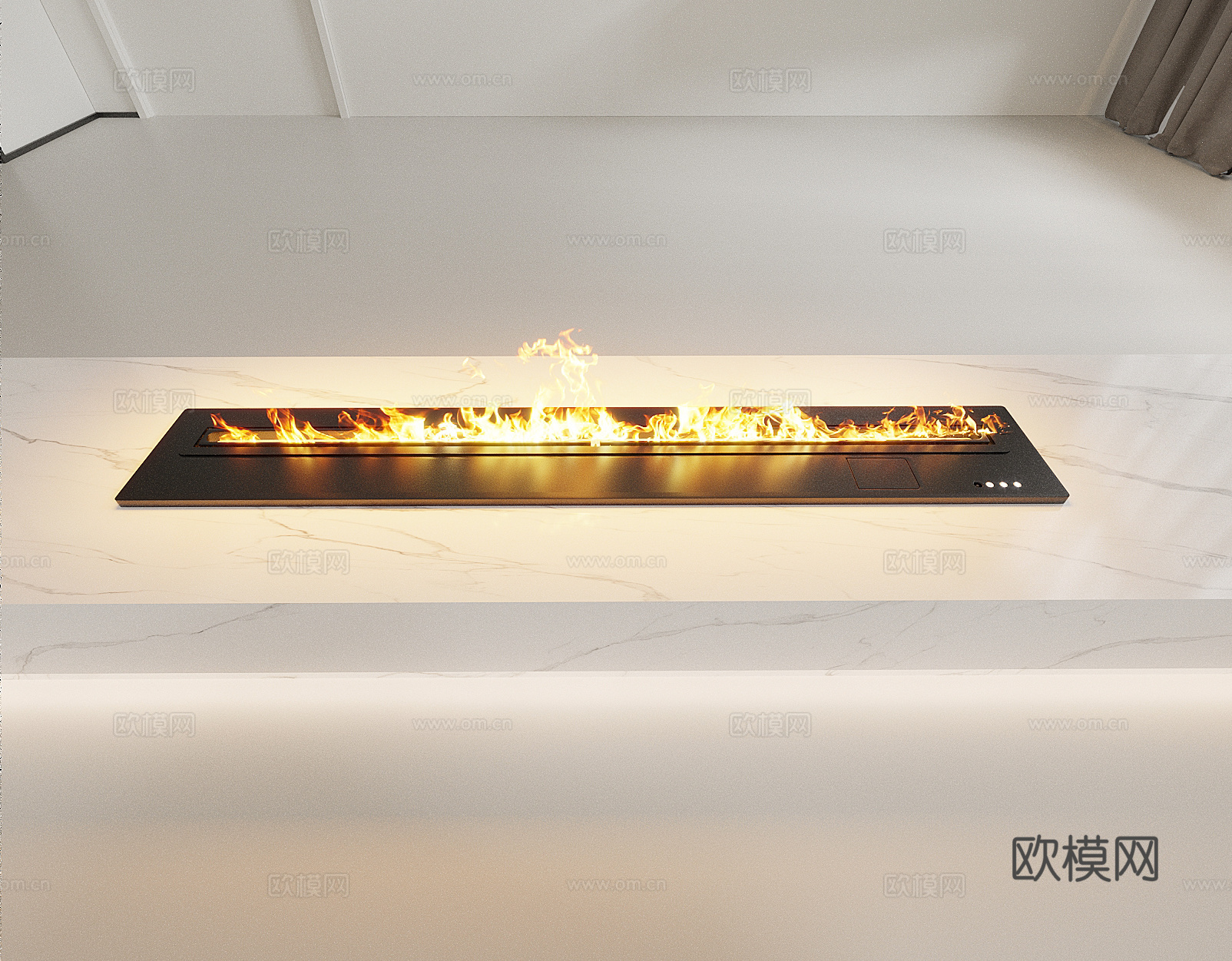 现代壁炉 加湿器 电子壁炉 嵌入式壁炉3d模型