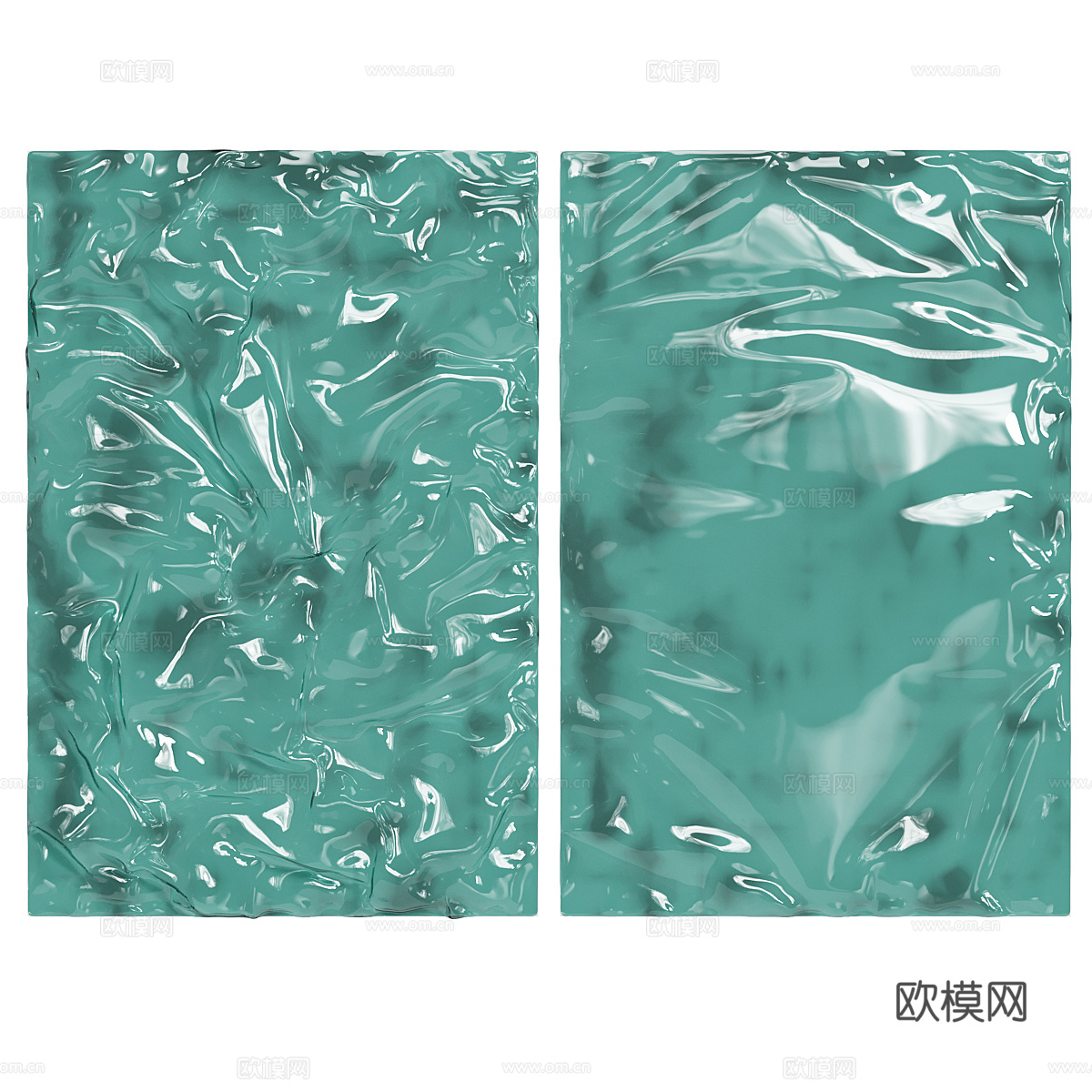 现代意式装饰玻璃板挂件3d模型