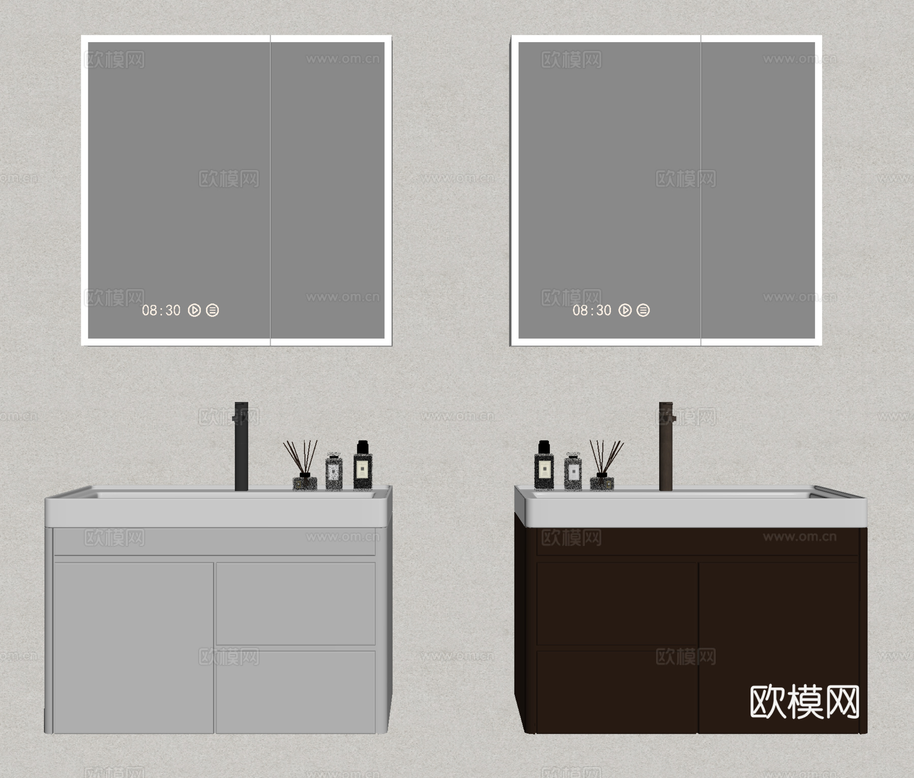 浴室柜su模型