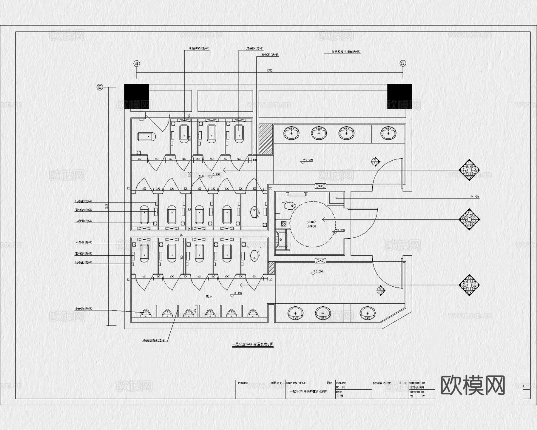 公厕 公共厕所 公共卫生间 公共洗手间 公厕建筑 室外公厕cad施工图